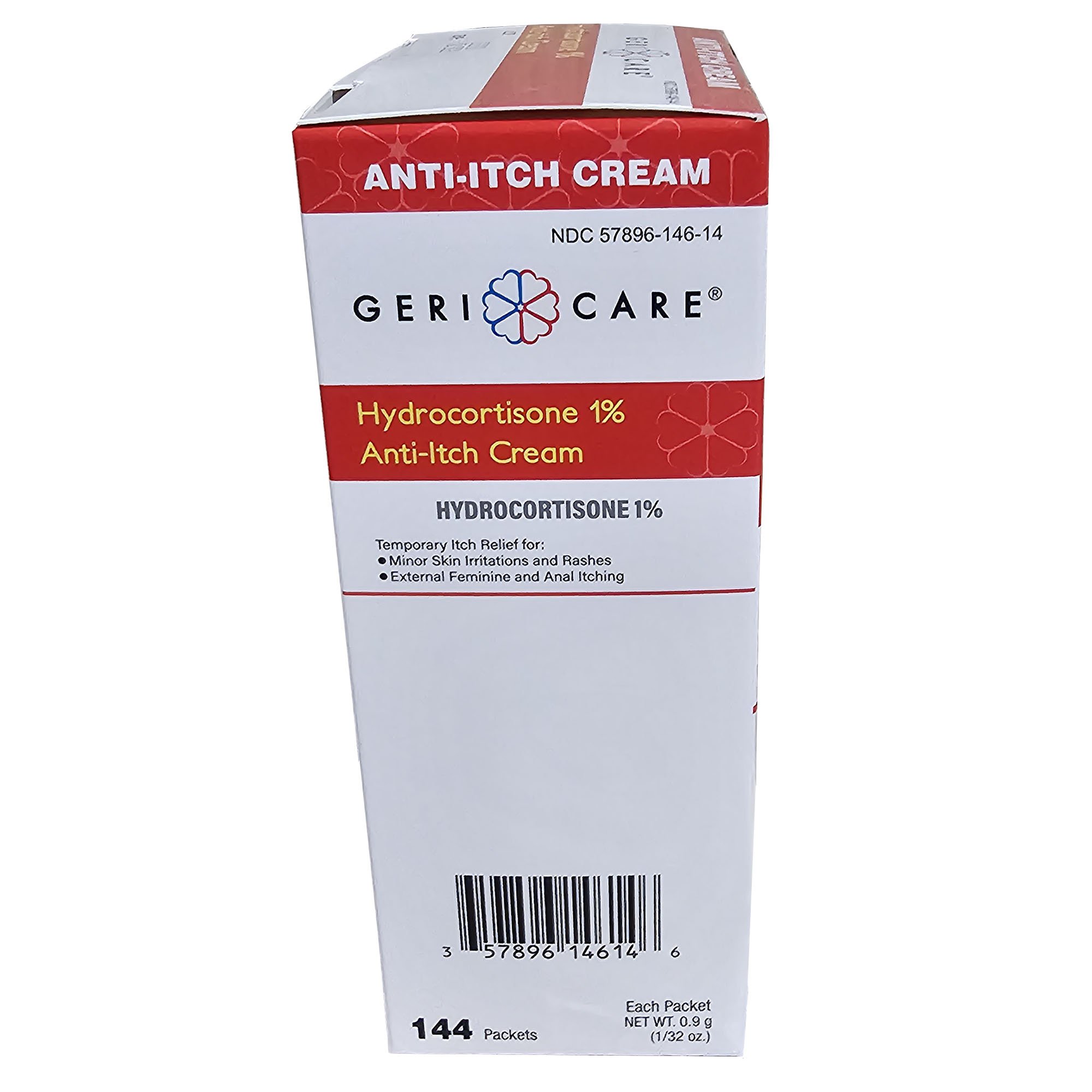 Geri-Care S146-14-GCP - Geri-Care® 1% Hydrocortisone Anti-Itch Cream - 144/Box, 1728/Case