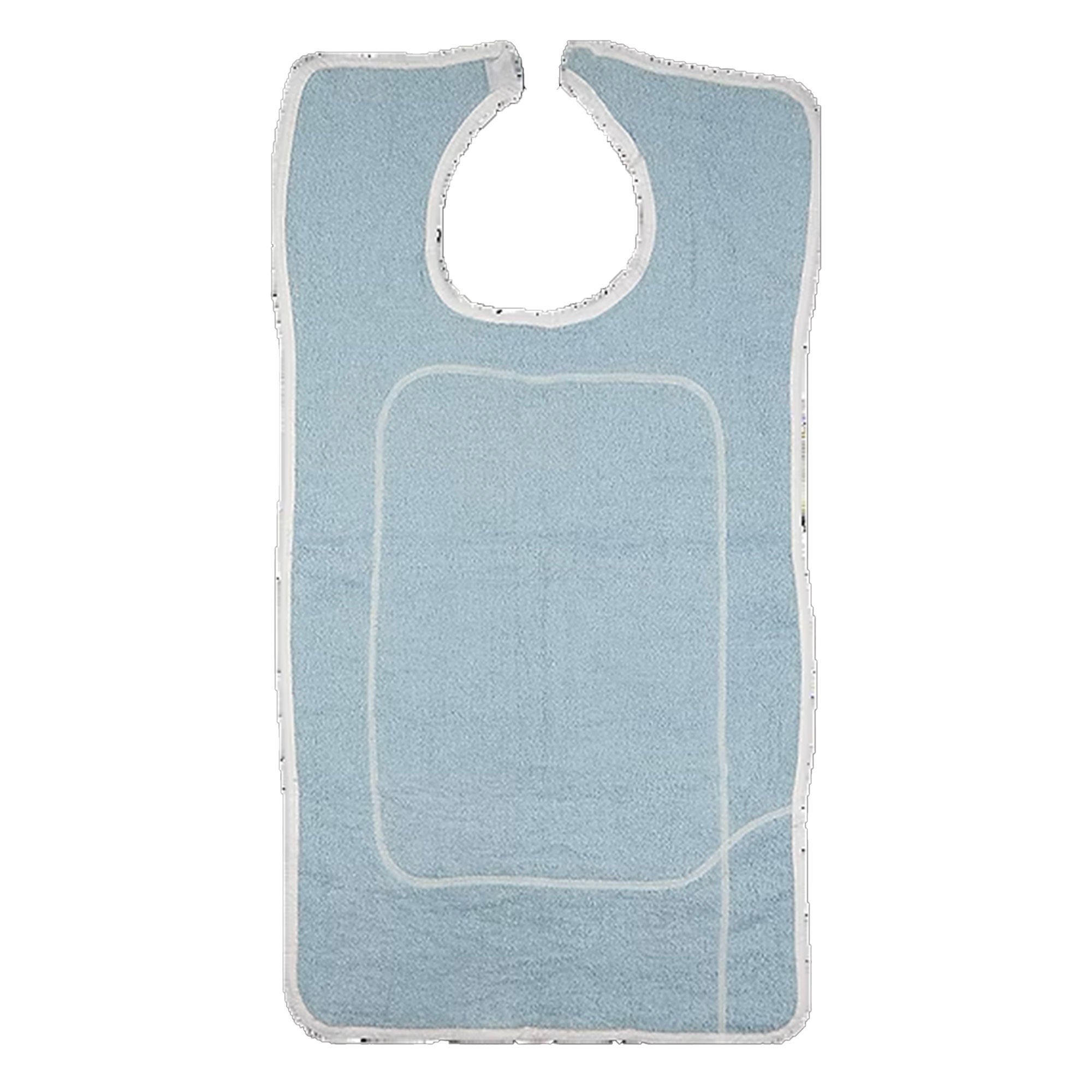 Beck's Classic - BTB1830 Bib Beck's Classic Hook and Loop Closure Reusable Terry Cloth Blue