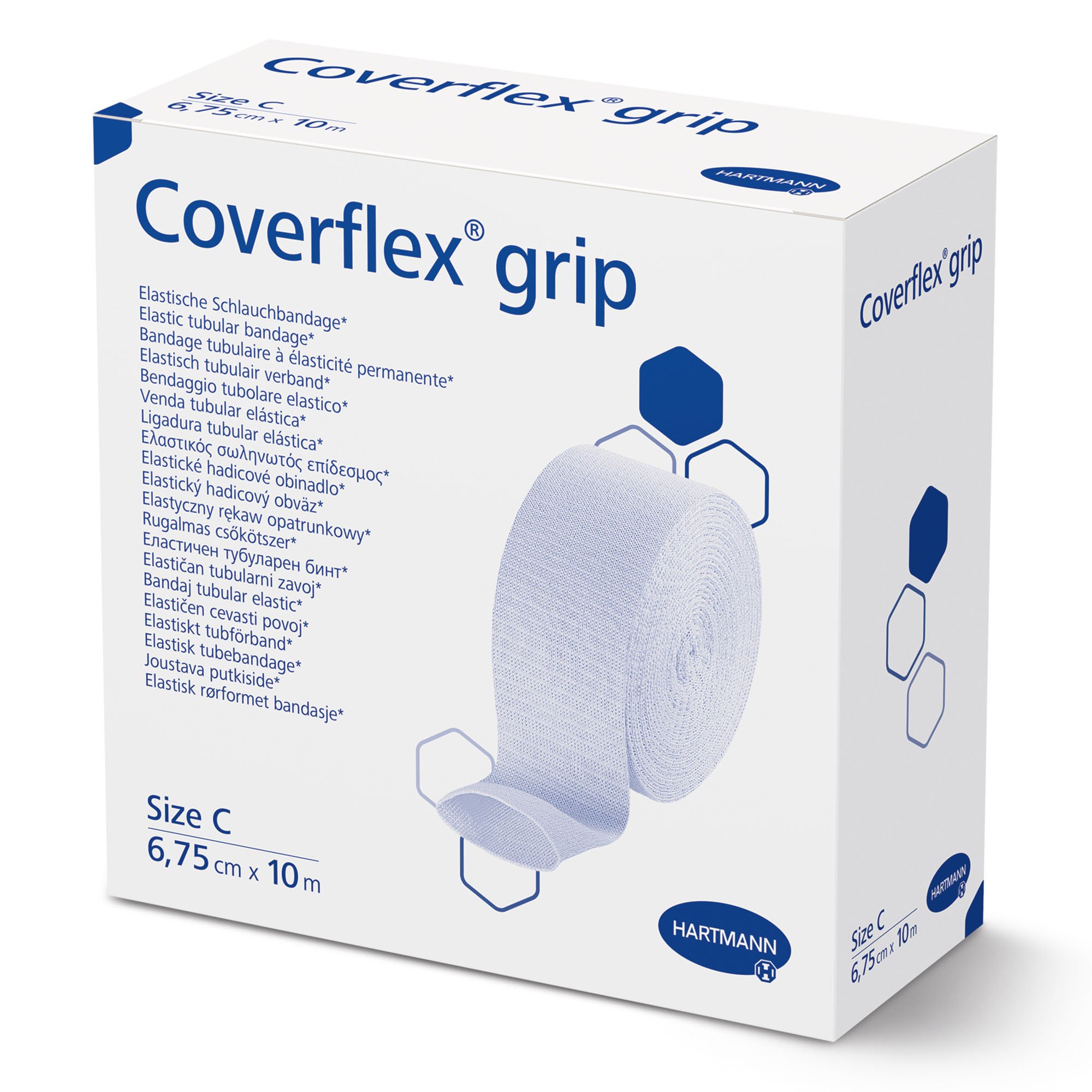 Hartmann 931067 - Coverflex® grip Pull-On Elastic Tubular Support Bandage, 2.7" x 11 Yard, Size C - 1/Box