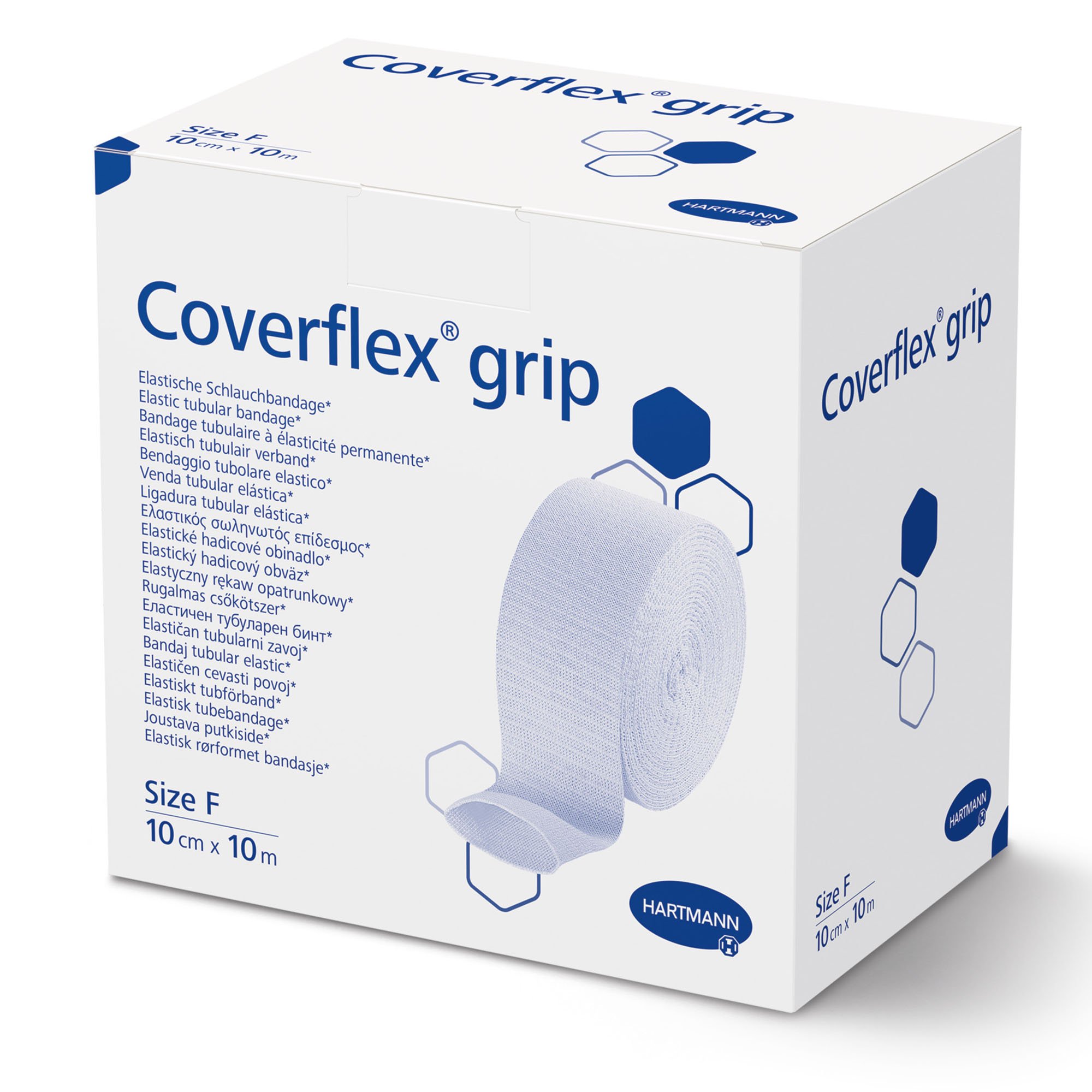 Hartmann 931070 - Coverflex® grip Pull-On Elastic Tubular Support Bandage, 4" x 11 Yard, Size F - 1/Box