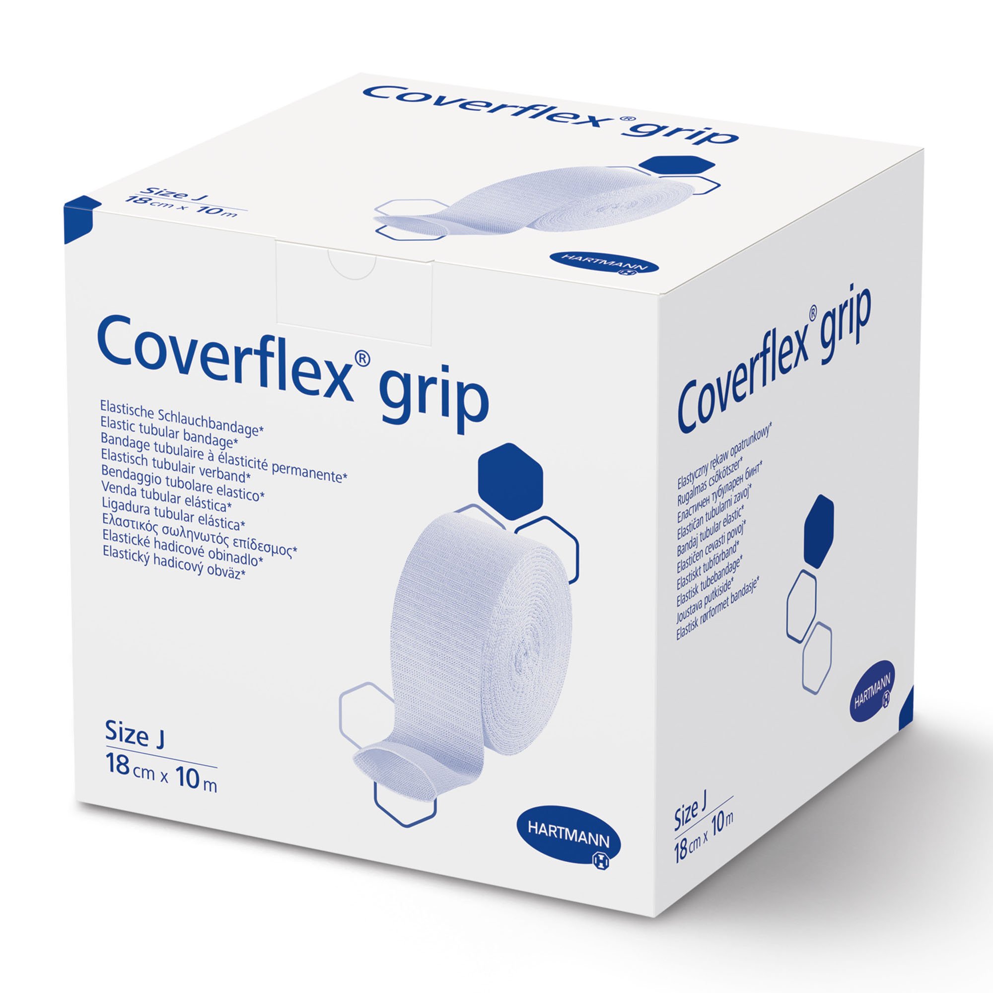Hartmann 931072 - Coverflex® grip Pull-On Elastic Tubular Support Bandage, 7" x 11 Yard, Size J - 1/Box