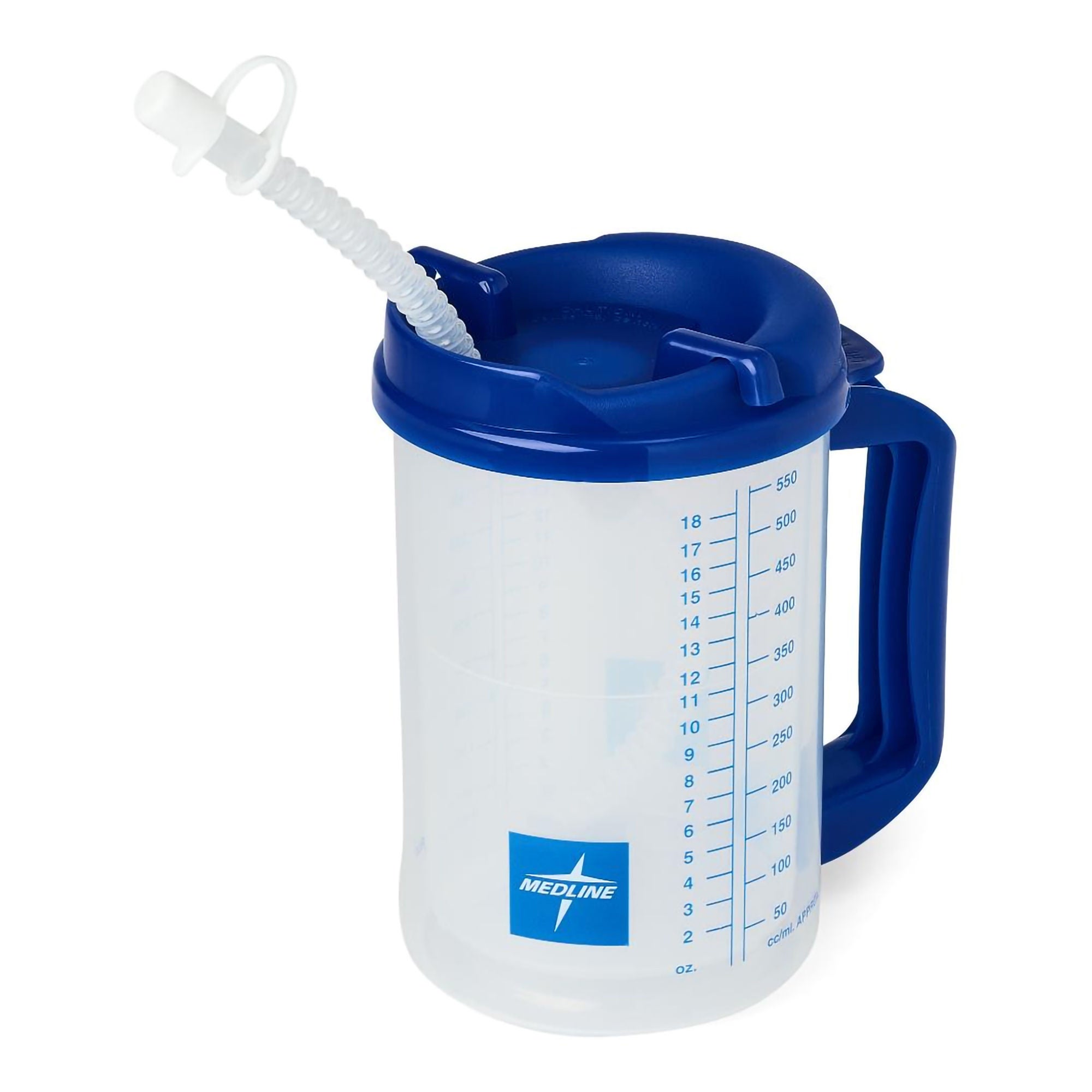 Medline - DYND80556 Insulated Drinking Mug 20 oz. Plastic Clear Reusable