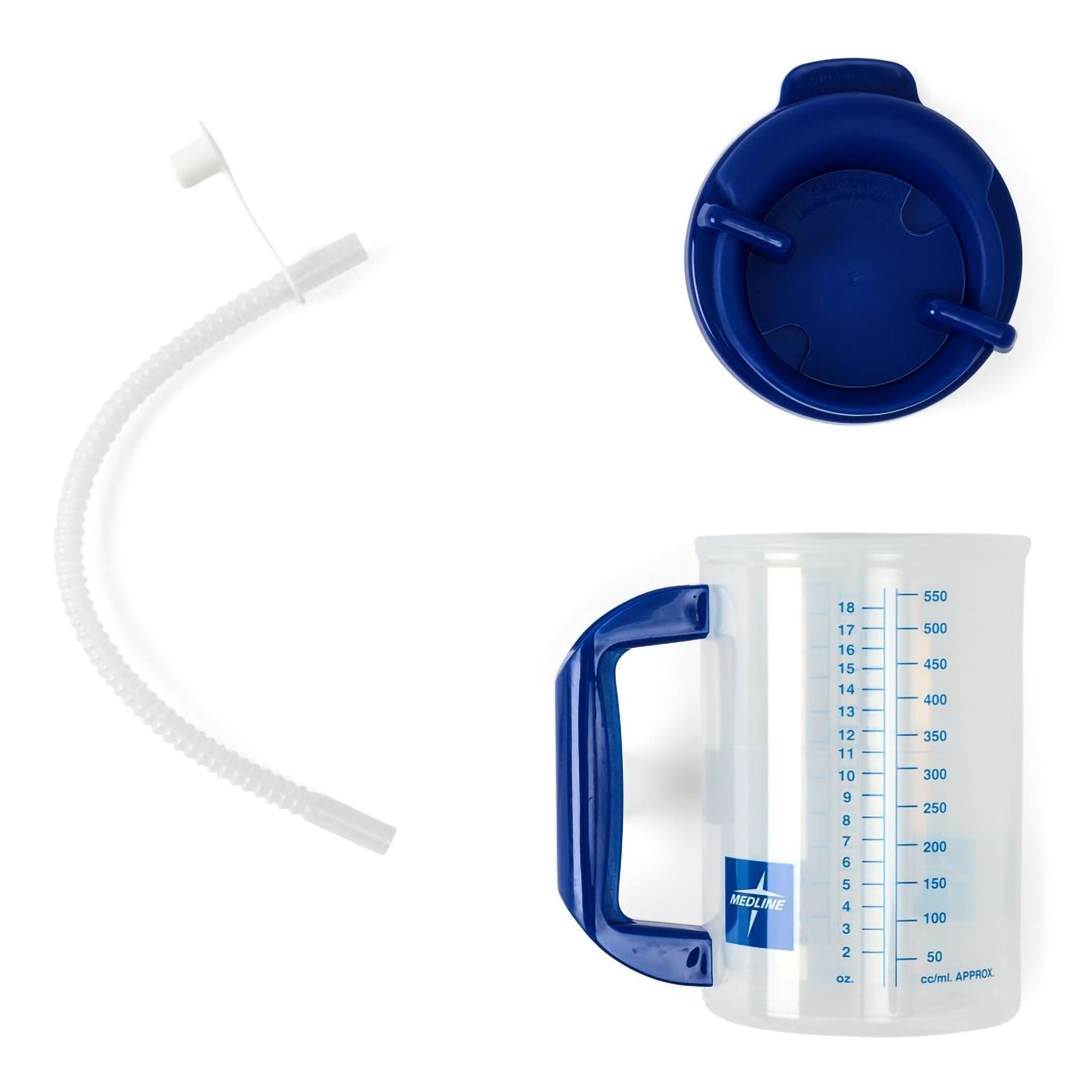 Medline - DYND80556 Insulated Drinking Mug 20 oz. Plastic Clear Reusable