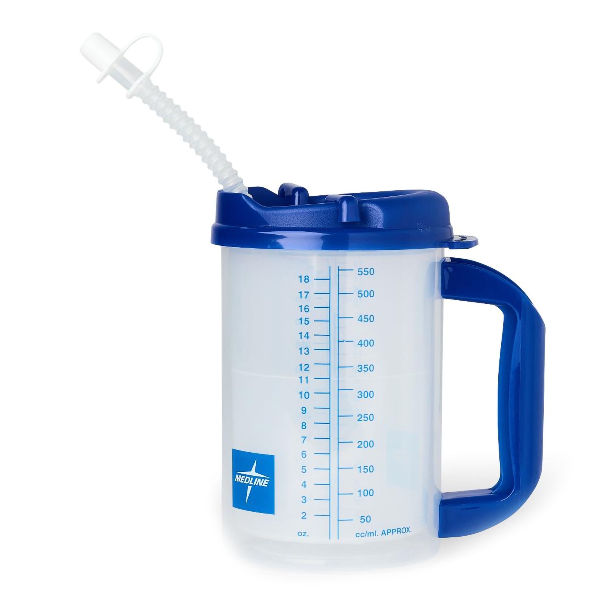 Medline - DYND80556 Insulated Drinking Mug 20 oz. Plastic Clear Reusable