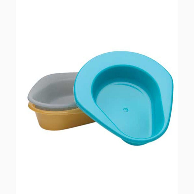 Medegen Medical Products LLC - H112-07 Stackable Bedpan Medegen Unisex Turquoise 2.5 Quart / 2366 mL