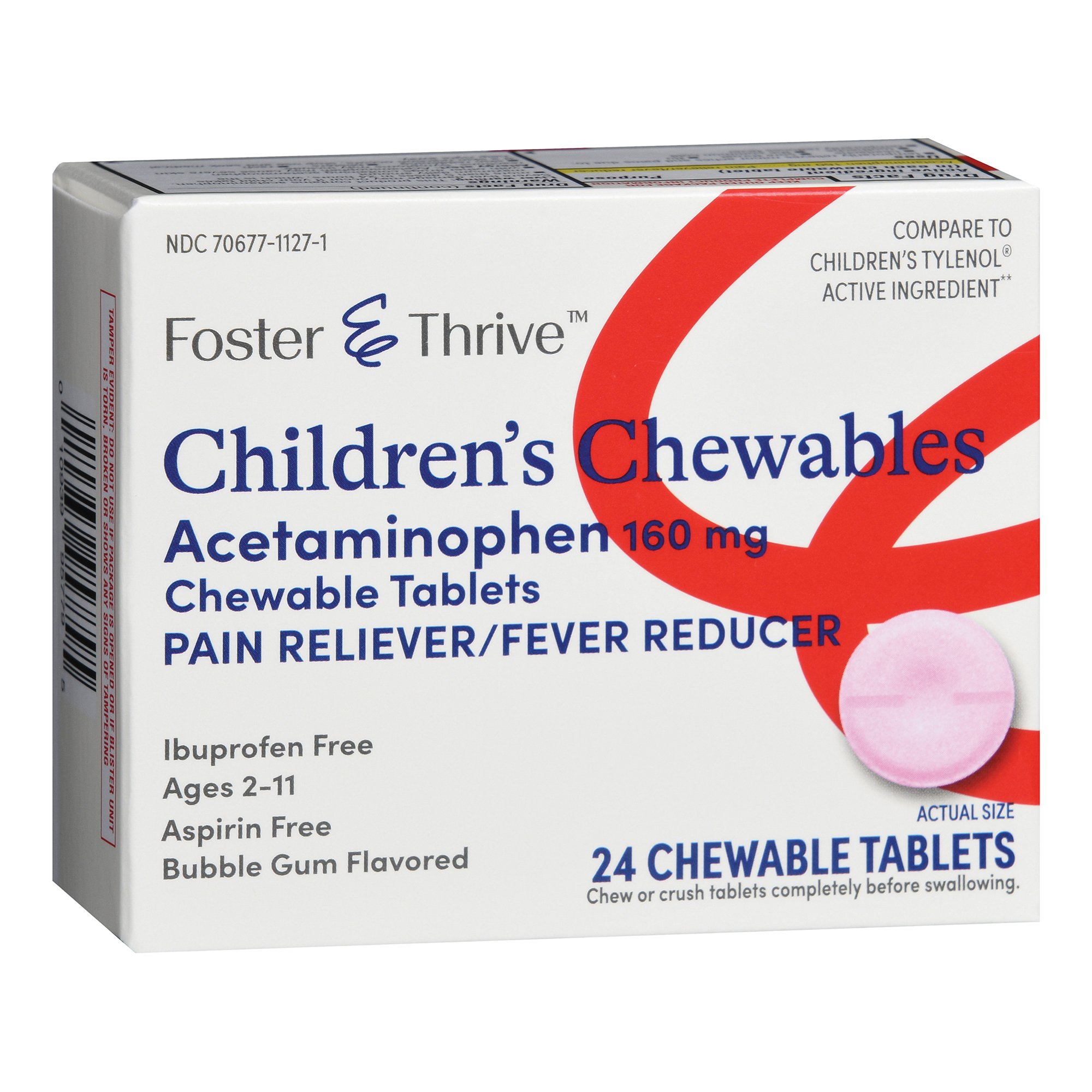 McKesson Brand 70677105601 - Foster & Thrive™ Chest Congestion Relief PE Guaifenesin & Phenylephrine Caplets - 50/Box