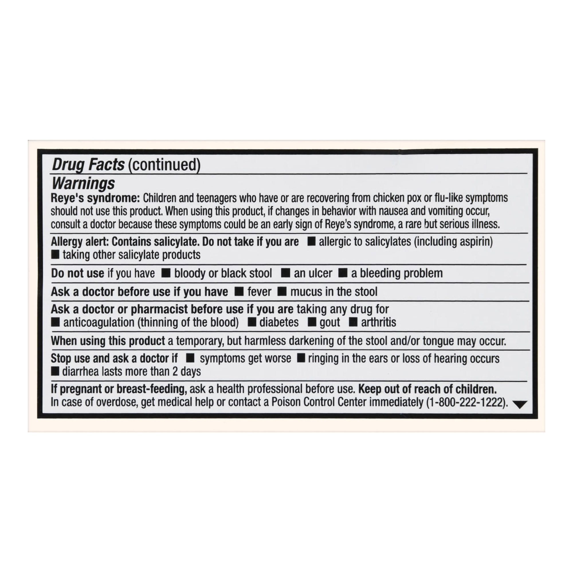 McKesson Brand 70677108201 - Foster & Thrive™ Stomach Relief 262 mg Bismuth Subsalicylate Caplets - 1/Bottle