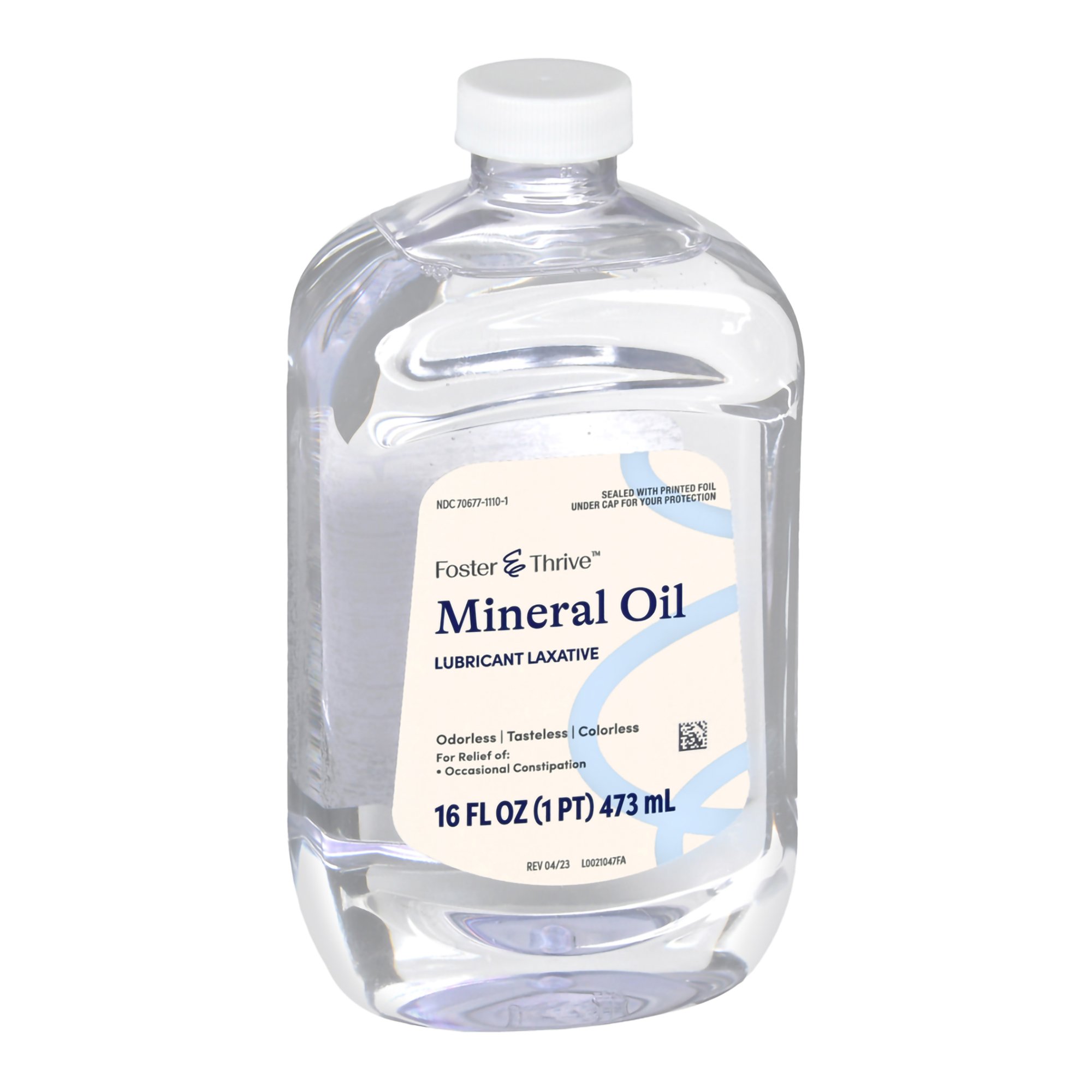 McKesson Brand 70677111001 - Foster & Thrive™ Mineral Oil Laxative, 16-ounce Bottle - 1/Each