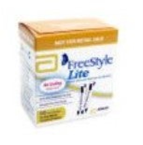 Abbott - 7081970 Blood Glucose Test Strips FreeStyle Lite® 50 Strips per Pack For Freestyle Lite ® Monitor System