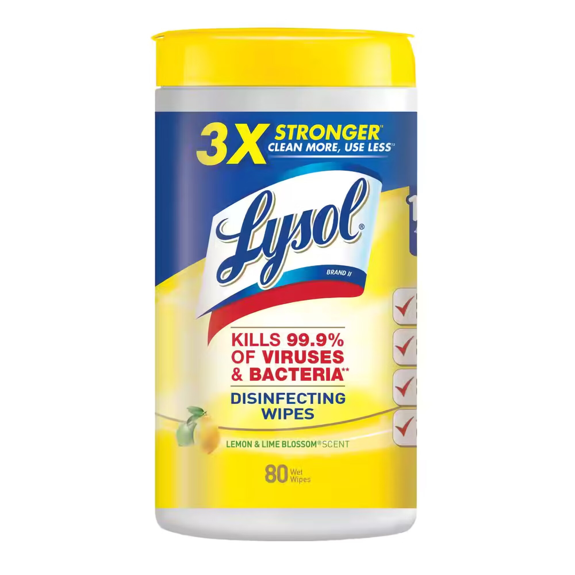 RJ Schinner Co - 77182 Surface Disinfectant Cleaner Lysol® Premoistened Manual Pull Wipe 80 Count Soft Pack Lemon Lime Blossom Scent NonSterile