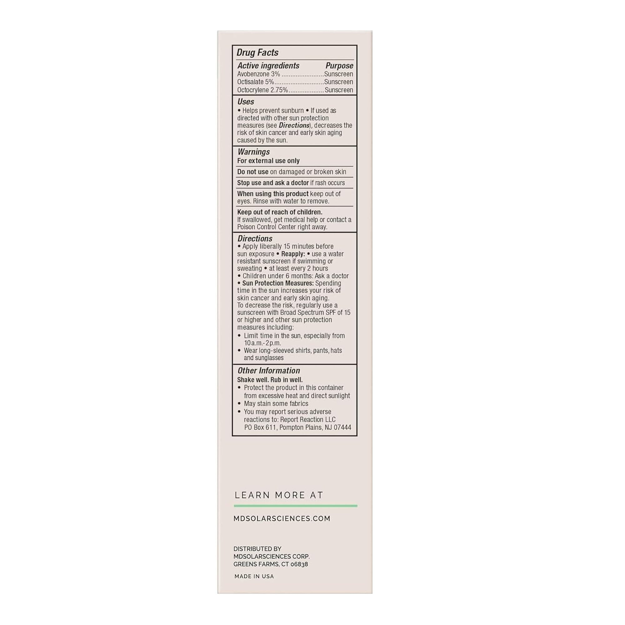 MDSolarSciences 158001 - MDSolarSciences® Tint + Tone SPF 50 - 1/Each, 24/Case