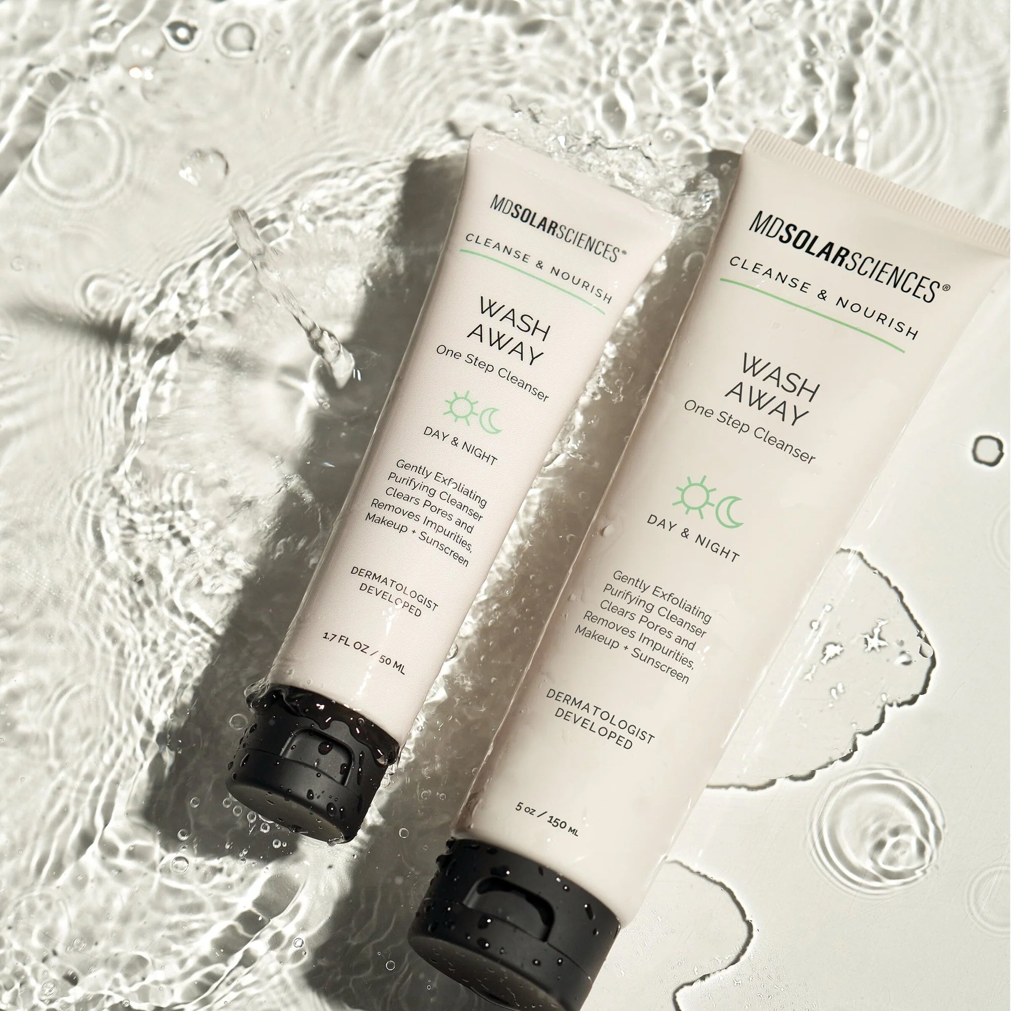 MDSolarSciences 189001 - MDSolarSciences™ Cleanse and Nourish Wash Away One Step Cleanser for Face - 1/Each, 24/Case