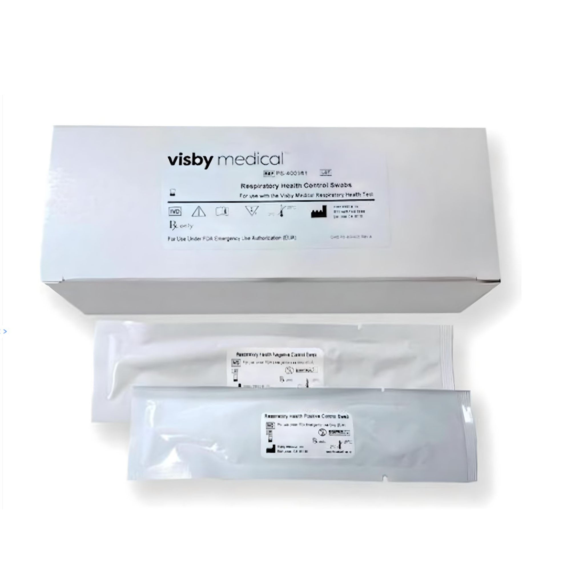 Visby Medical - PS-400381 Respiratory Health Control Set Visby Medical™ COVID-19 / Influenza A + B Positive Level / Negative Level 4 Swabs