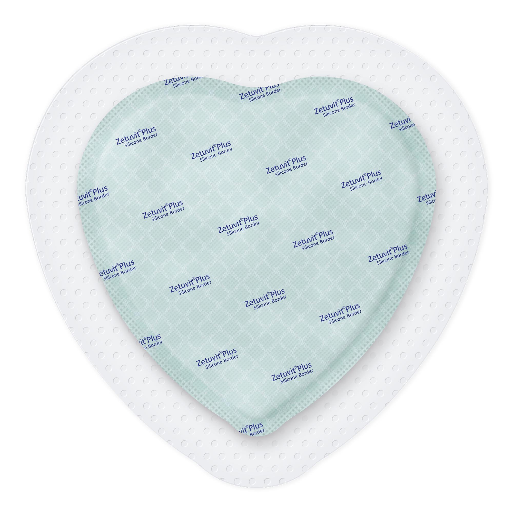 Hartmann 413906 - Zetuvit® Plus Silicone Border Super Absorbent Dressing, 7 x 7 Inch Sacral - 1/Each, 10/Box