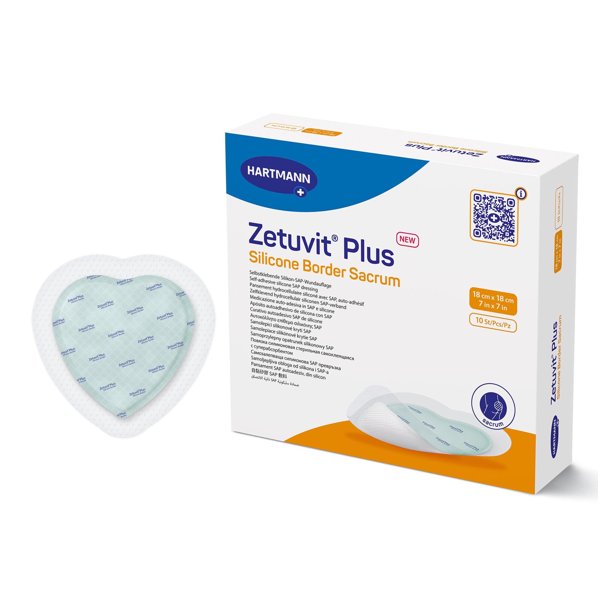 Hartmann - 413906 Zetuvit® Plus Silicone Border Super Absorbent Dressing