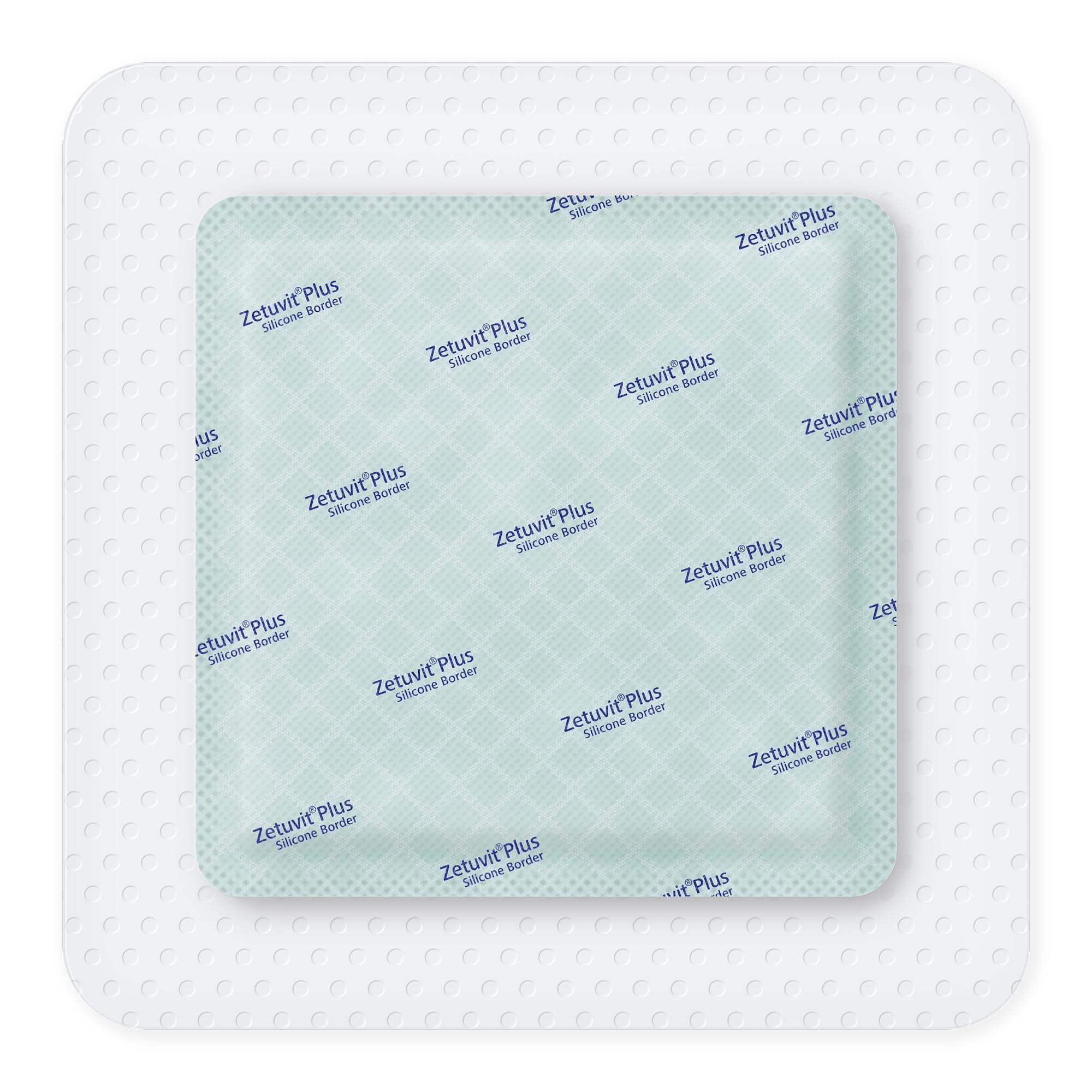 Hartmann 413903 - Zetuvit® Plus Silicone Border Super Absorbent Dressing, 6 x 6 Inch - 1/Each, 10/Box