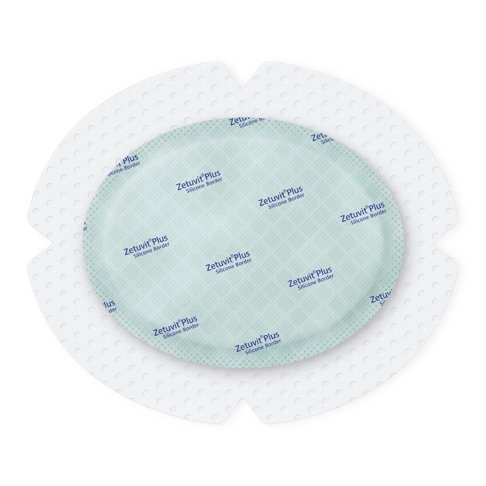 Hartmann 413908 - Zetuvit® Plus Silicone Border Super Absorbent Dressing, 5 x 6 Inch Oval - 1/Each, 10/Box