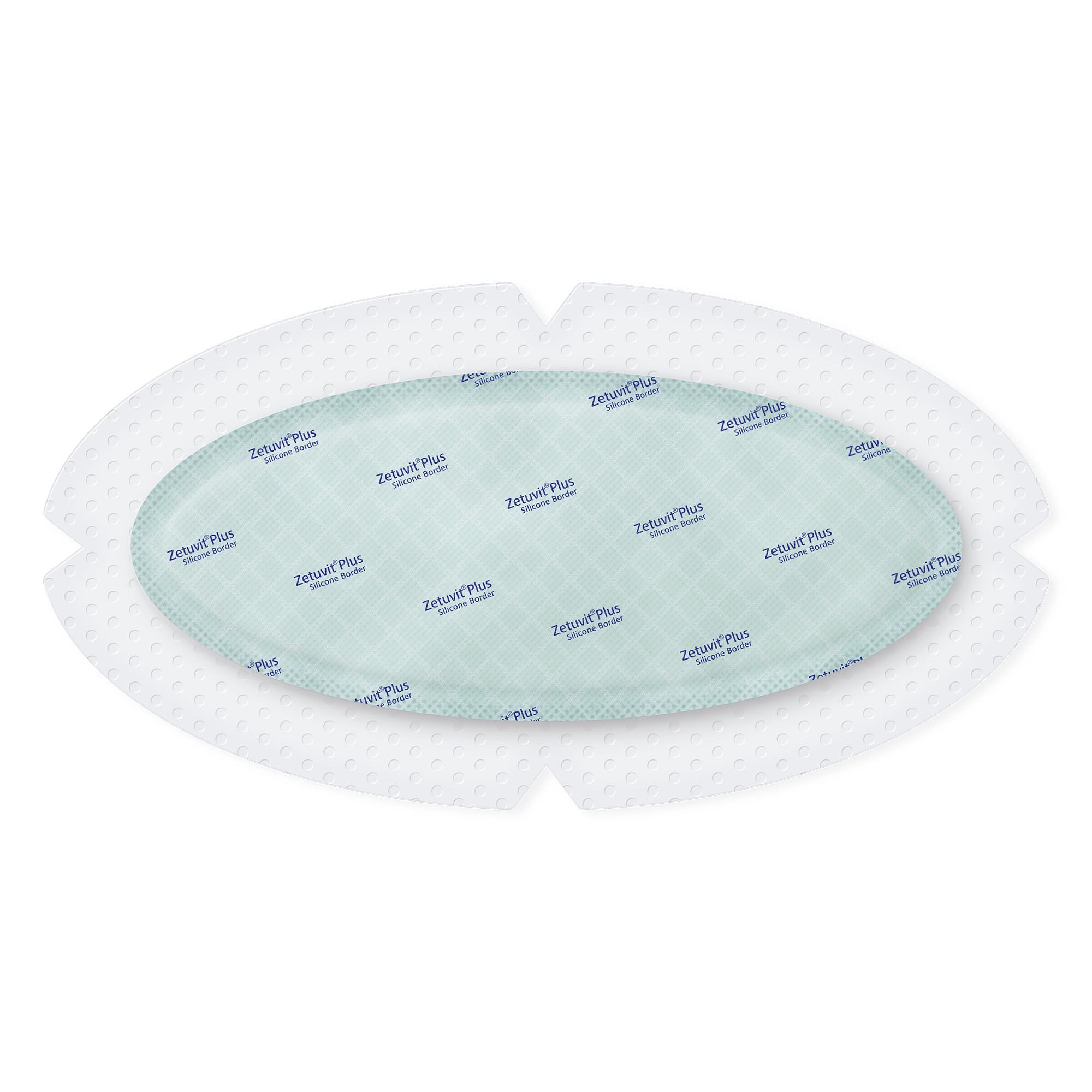 Hartmann 413909 - Zetuvit® Plus Silicone Border Super Absorbent Dressing, 4.7 x 9 Inch Oval - 1/Each, 10/Box