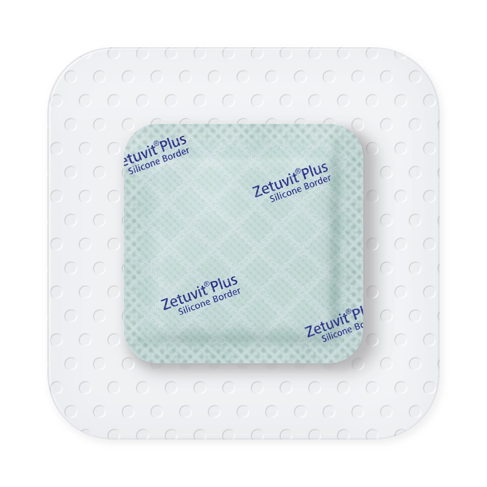 Hartmann 413900 - Zetuvit® Plus Silicone Border Super Absorbent Dressing, 3 x 3 Inch - 1/Each, 10/Box
