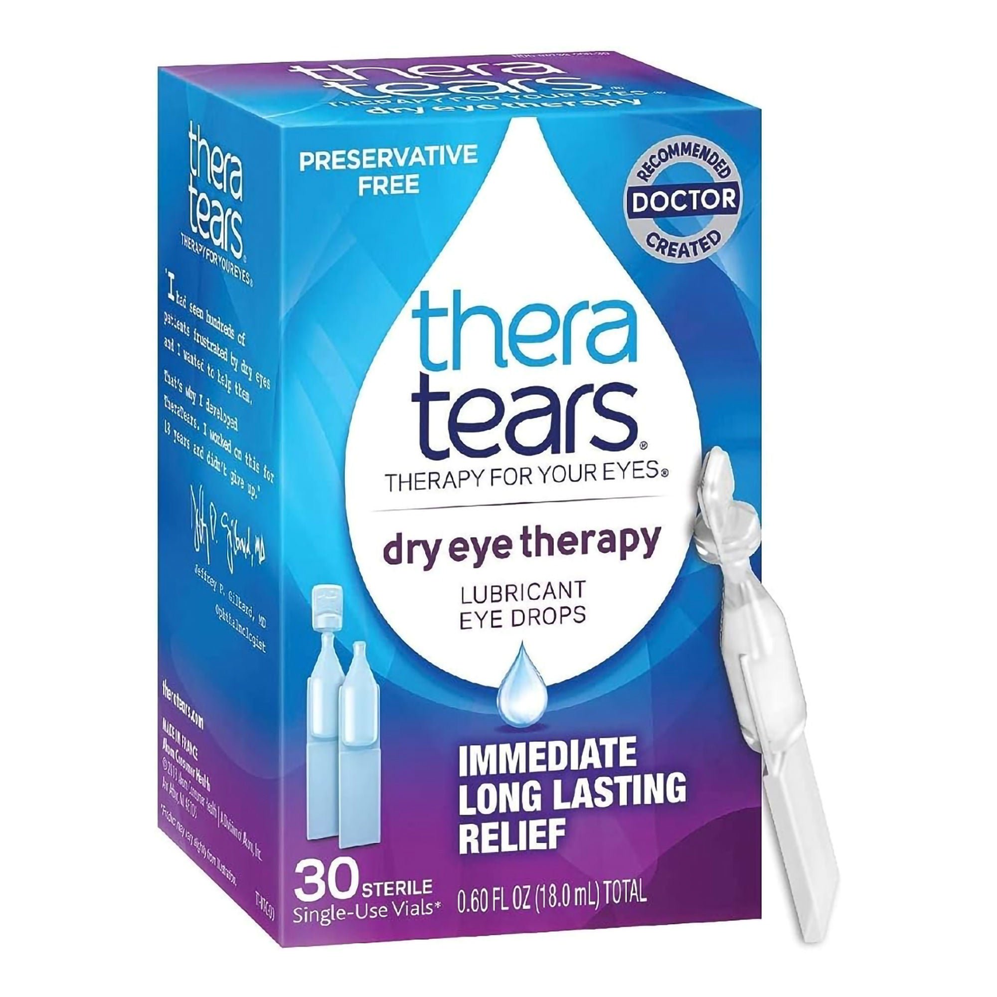 Prestige Medical - 58790000030 TheraTears® Dry Eye Therapy Lubricant Eye Drops Single-Use Vials