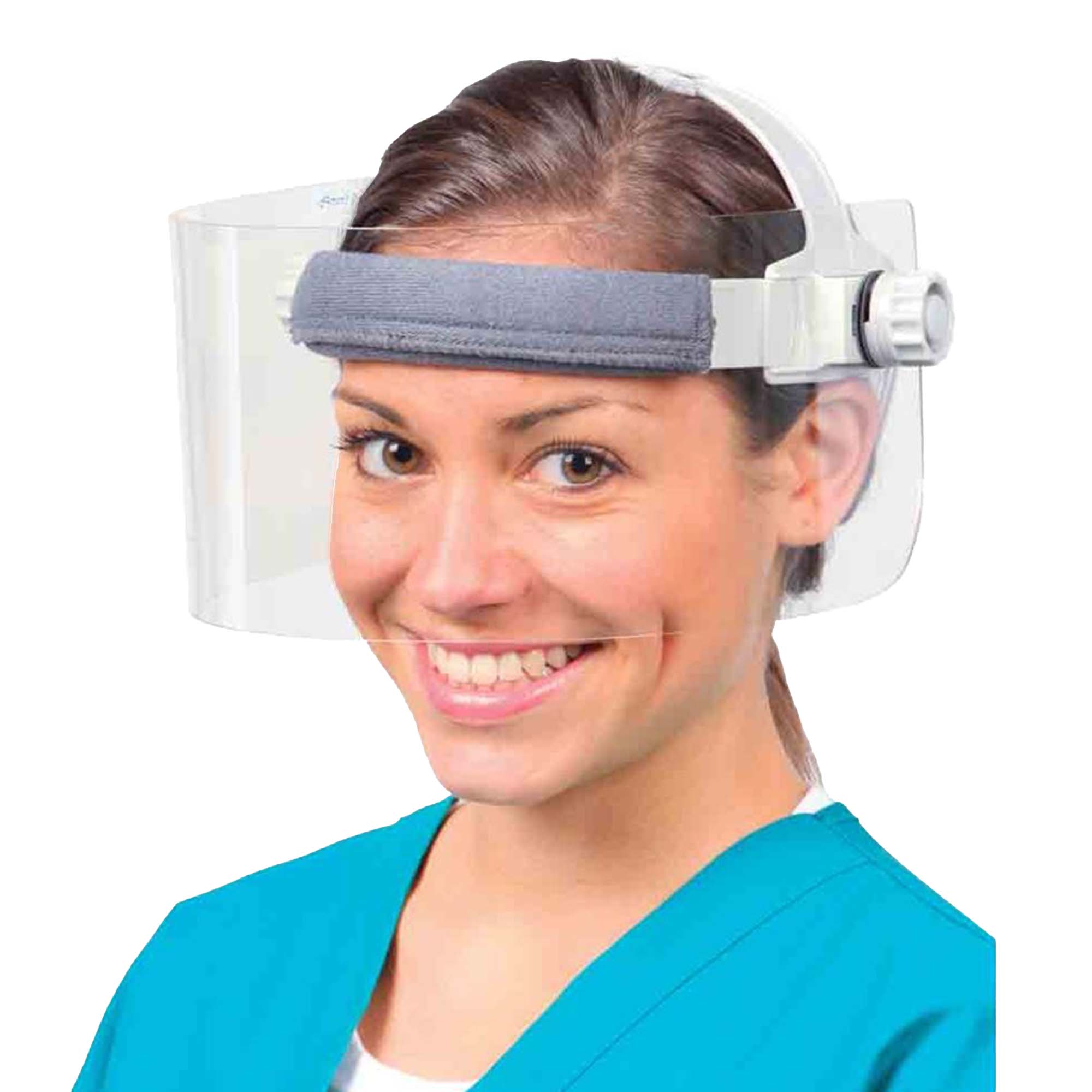 Alimed - 2970011831 Face Shield One Size Fits Most Half Length Lead Impregnated Reusable NonSterile