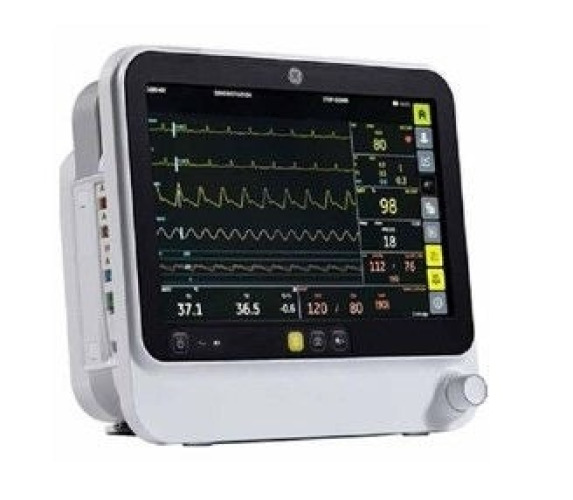 GE Healthcare - 6160000-004-01085476 Patient Monitor GE B125 Monitoring ECG, NIBP, Nellcor Pulse Oximeter SpO2 AC Power