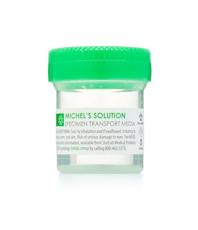 StatLab Medical Products - MS0507 Prefilled Michel Transport Medium Container 20 mL (0.67 oz.) Screw Cap Biohazard Symbol / Patient Information NonSterile