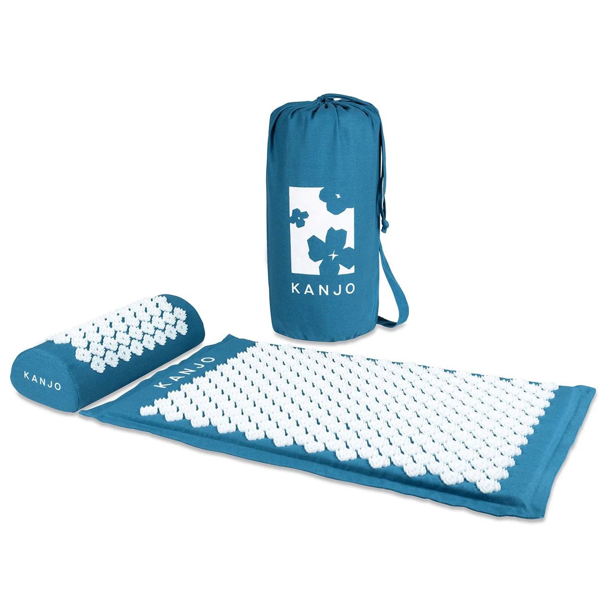 Acutens Inc KANSAPM - Kanjo Memory Foam Acupressure Mat Set, Teal - 1/Set, 8/Case