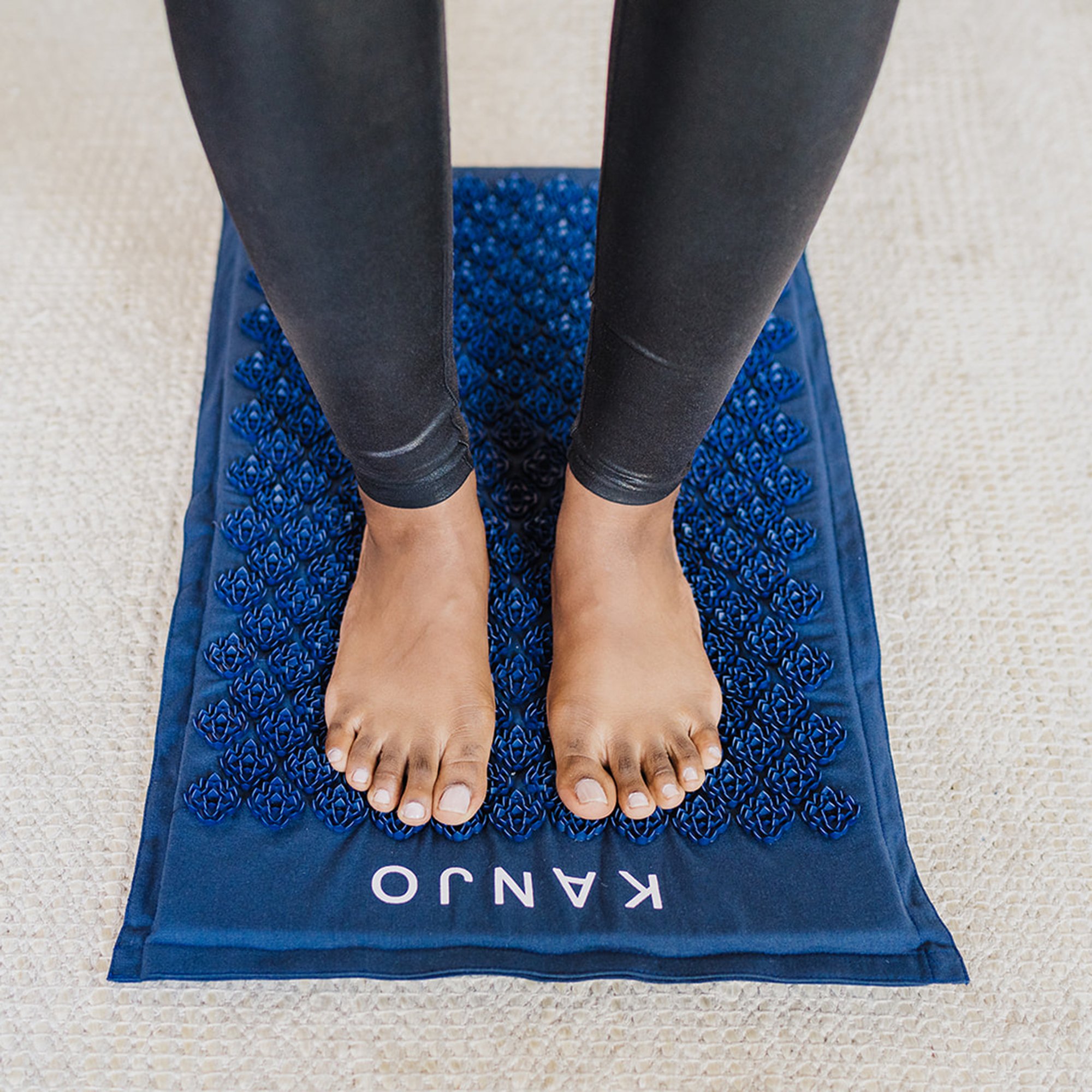 Acutens Inc KANNAVM - Kanjo Memory Foam Acupressure Mat Set, Dark Blue - 1/Set, 9/Case