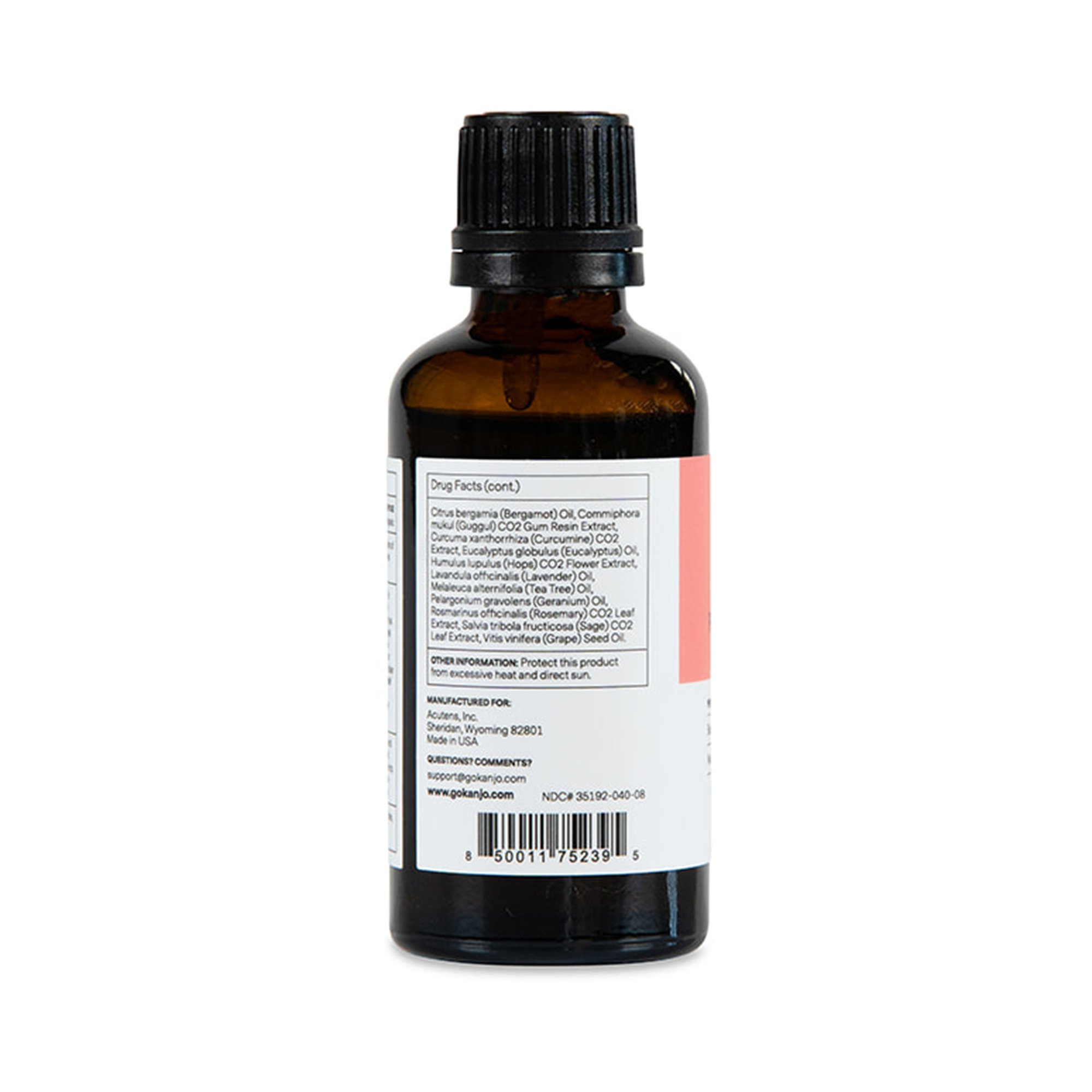 Acutens Inc KANPAINOIL - Kanjo Natural Pain Relief Oil, 1.65-ounce bottle - 1/Each, 42/Case