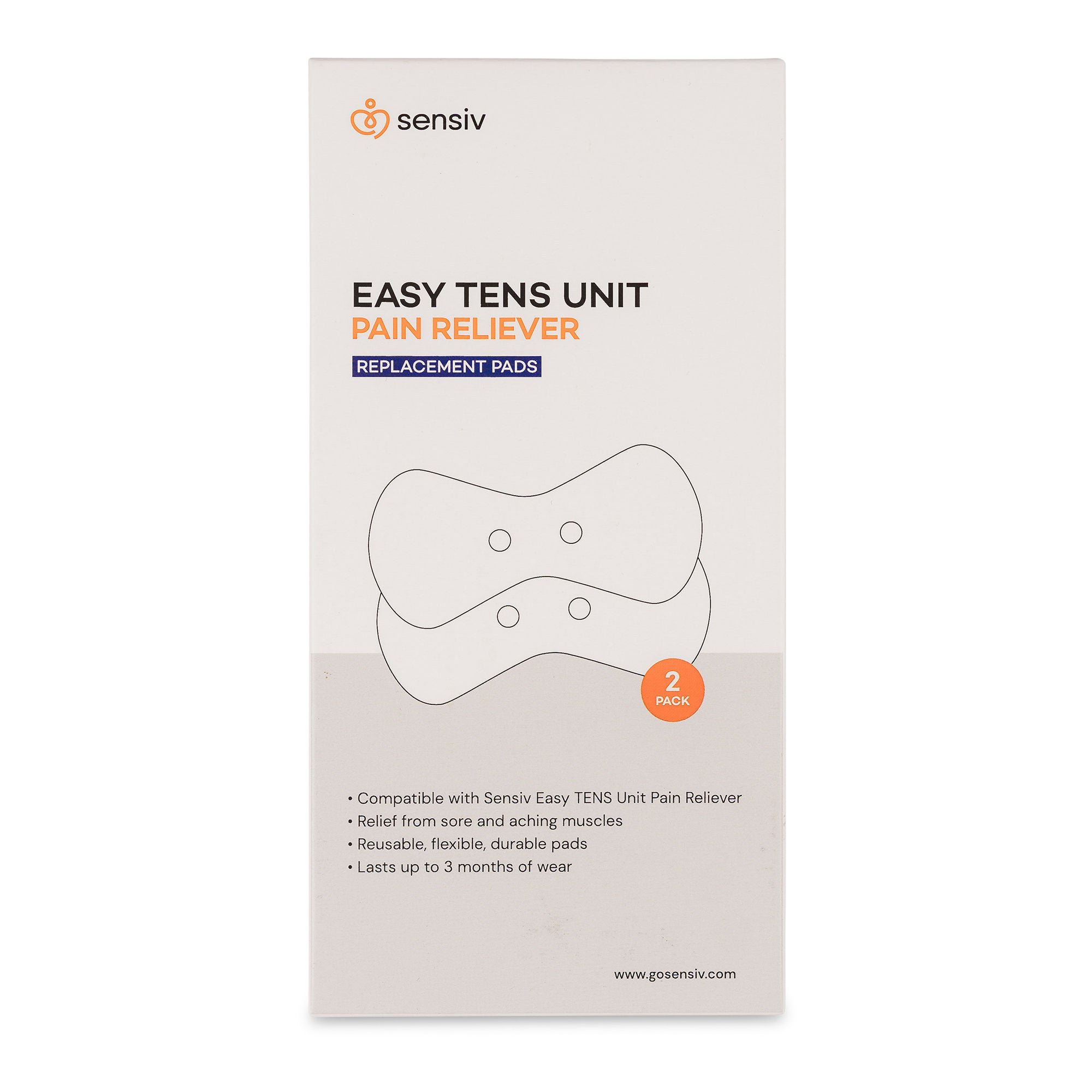 Acutens Inc - SENTENSLP sensiv Easy TENS Unit Pain Reliever Replacement Pads