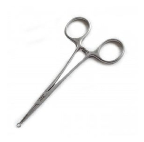 Advanced Meditech International - VE-1 NC Vasectomy Ring Clamp LiBrand™ 5-1/2 Inch Length Stainless Steel