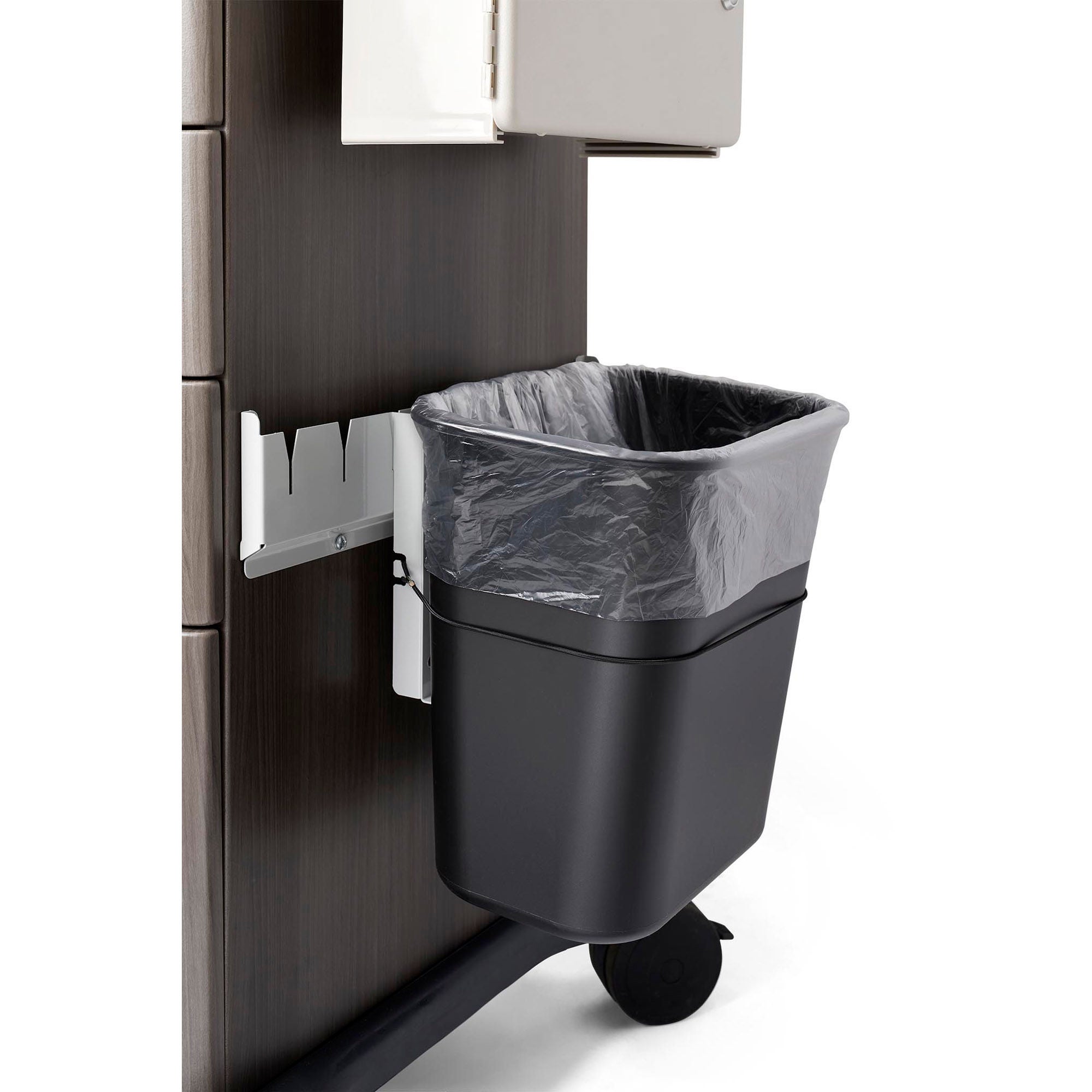 Midmark - 9A689001 Waste Can with Hanging Bracket Midmark P2 Procedure Cart