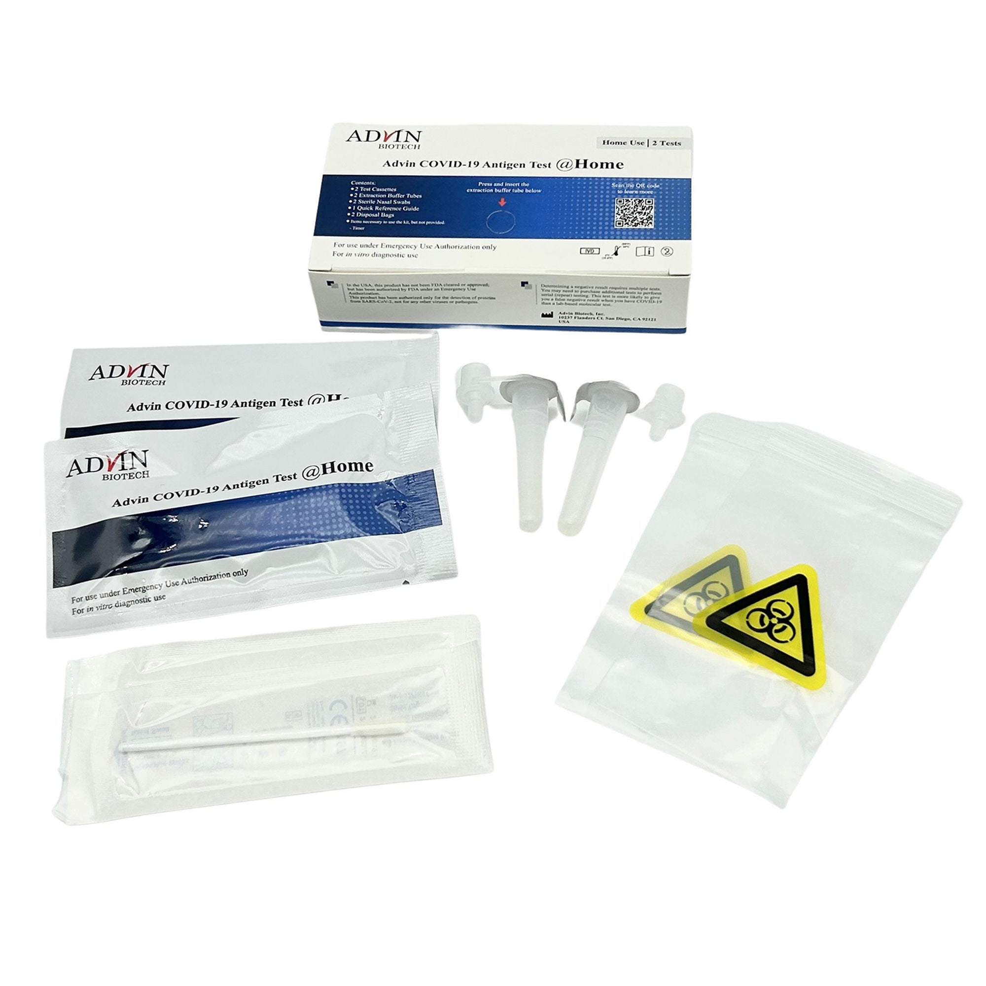 Chembio Diagnostic - 66-9990-1 Respiratory Test Kit Advin COVID-19 Antigen Test 2 Tests