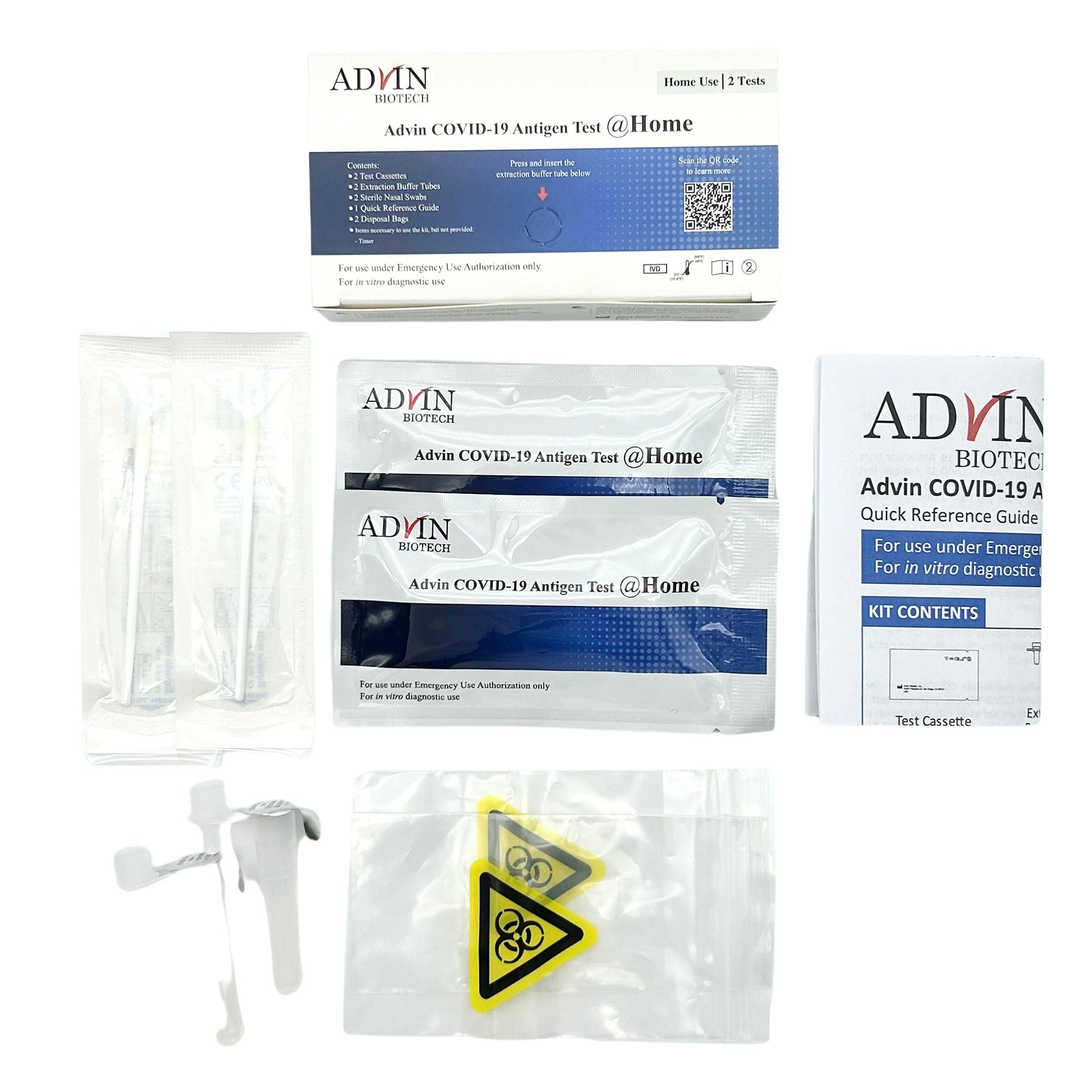 Chembio Diagnostic - 66-9990-1 Respiratory Test Kit Advin COVID-19 Antigen Test 2 Tests