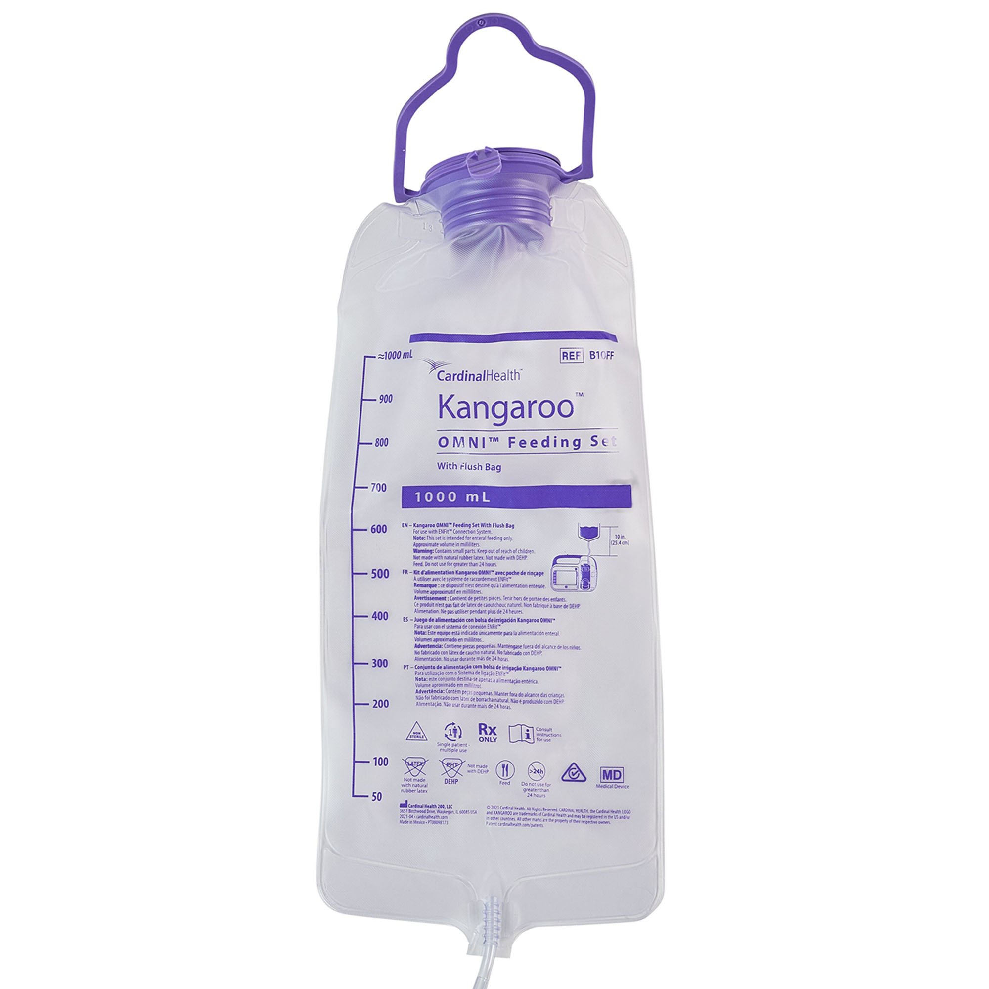 Kangaroo OMNI Enteral Feeding Pump Flush Bag Set B10FF by Cardinal