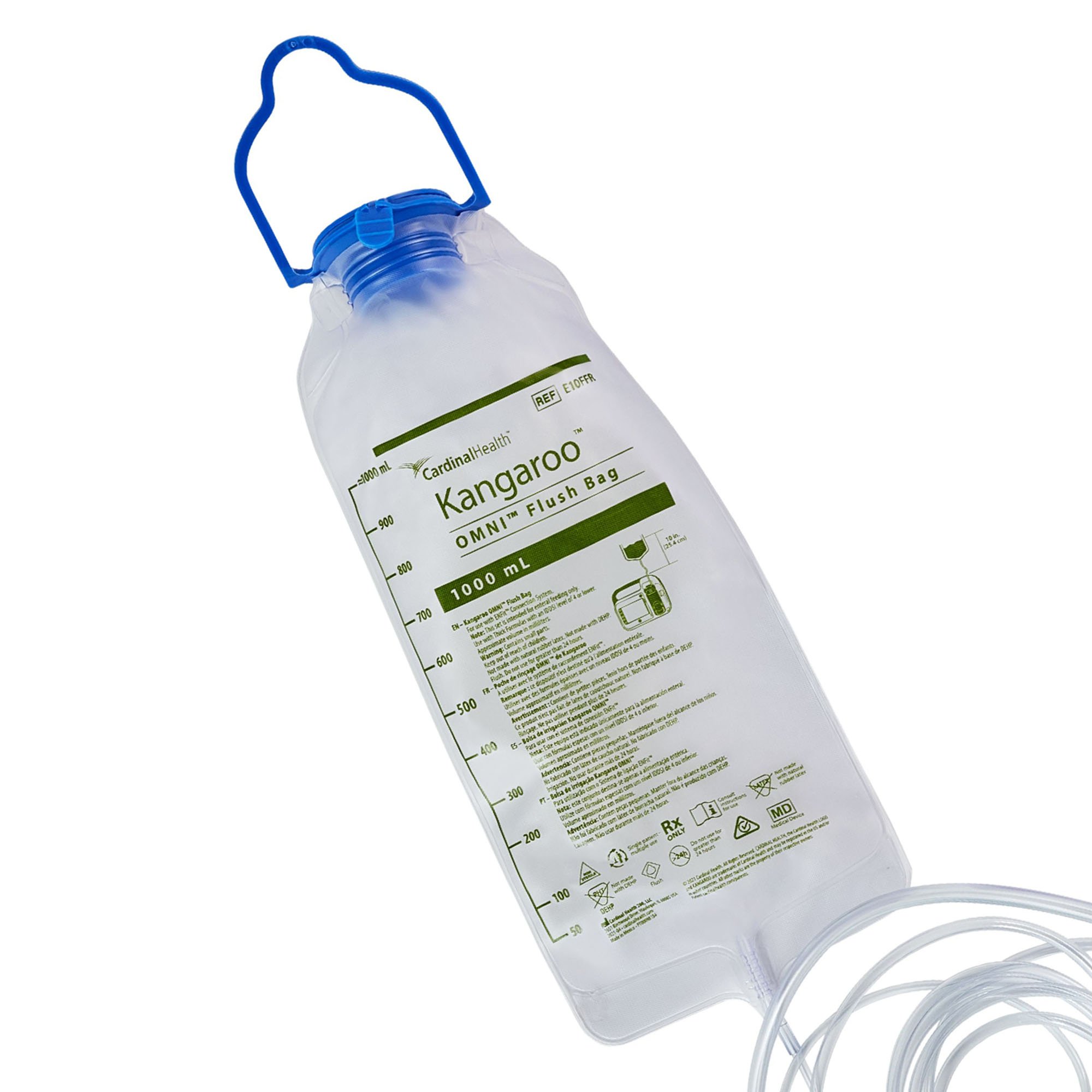 Kangaroo OMNI ENtelliSet Enteral Feeding Pump Flush Bag Set E10FFR by Cardinal