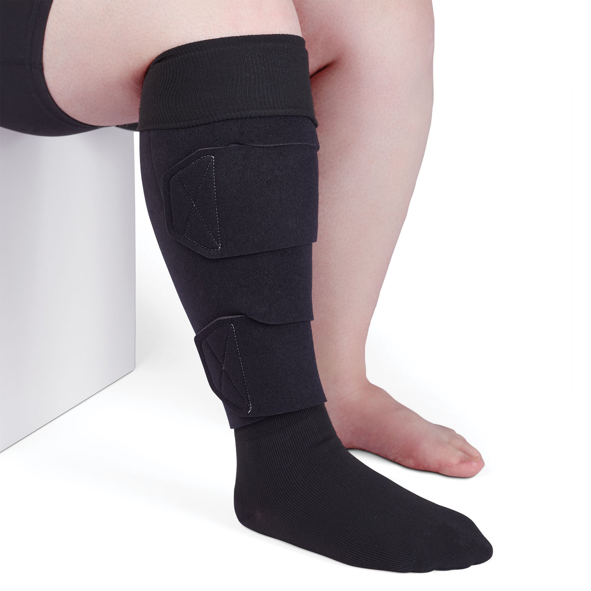 Mediusa - CJL3S503 Compression Wrap circaid® juxtalite® HD Large / Short Black Lower Leg