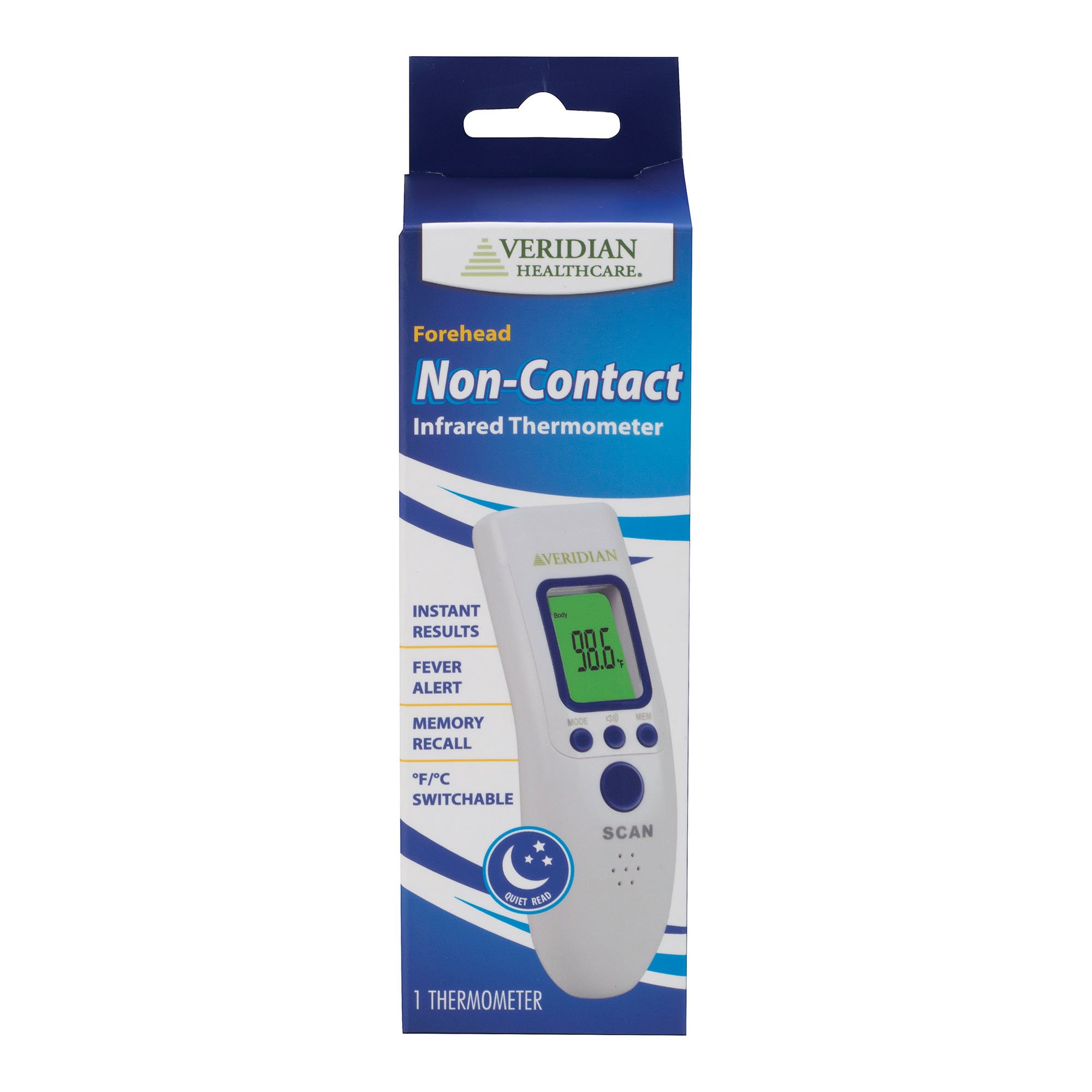 Veridian Healthcare LLC 09-183 - Veridian Non-Contact Infrared Thermometer - 1/Each