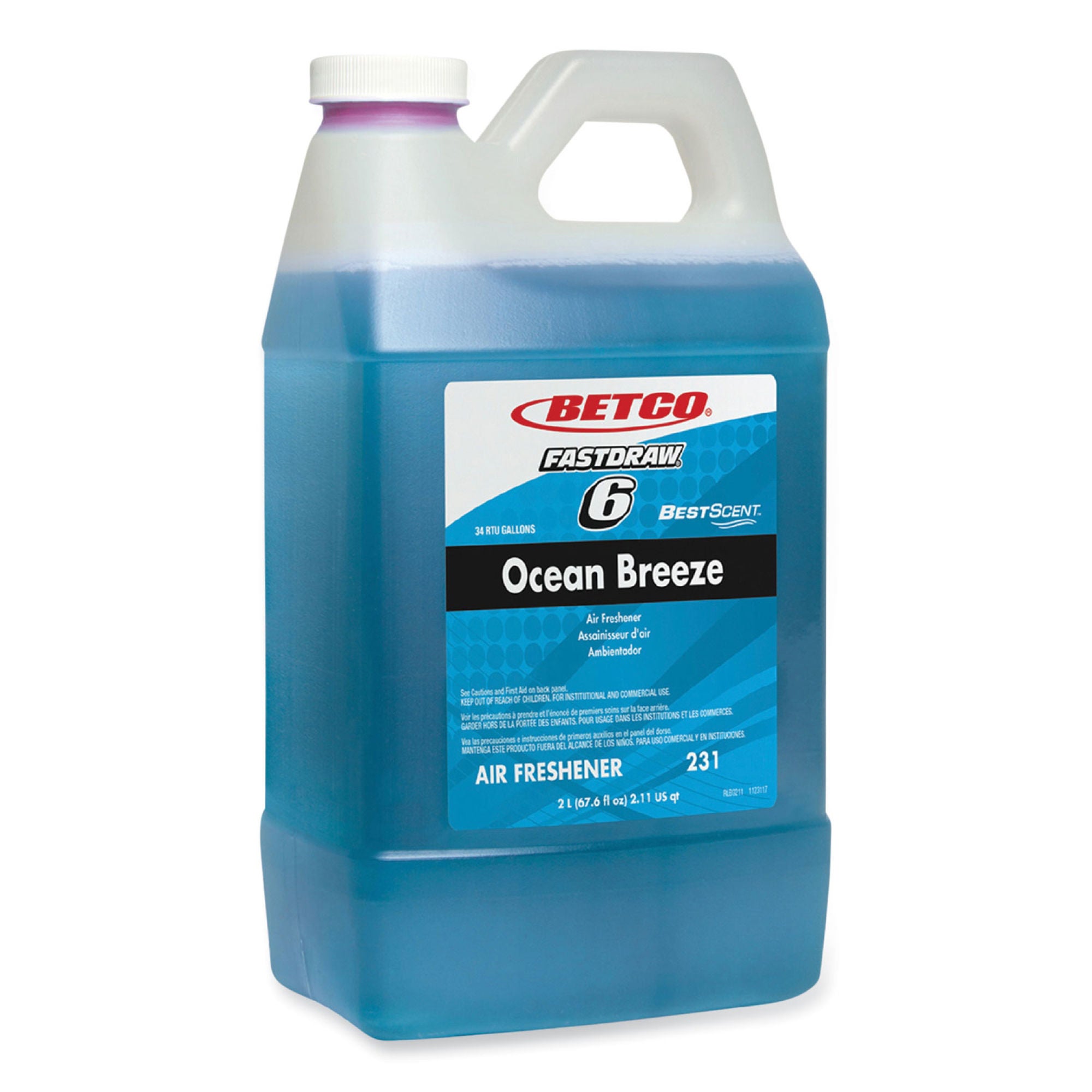 Essendant Co-United Stationers - BET2314700 Deodorizer Betco® Liquid 2 Liter Jug Ocean Breeze Scent