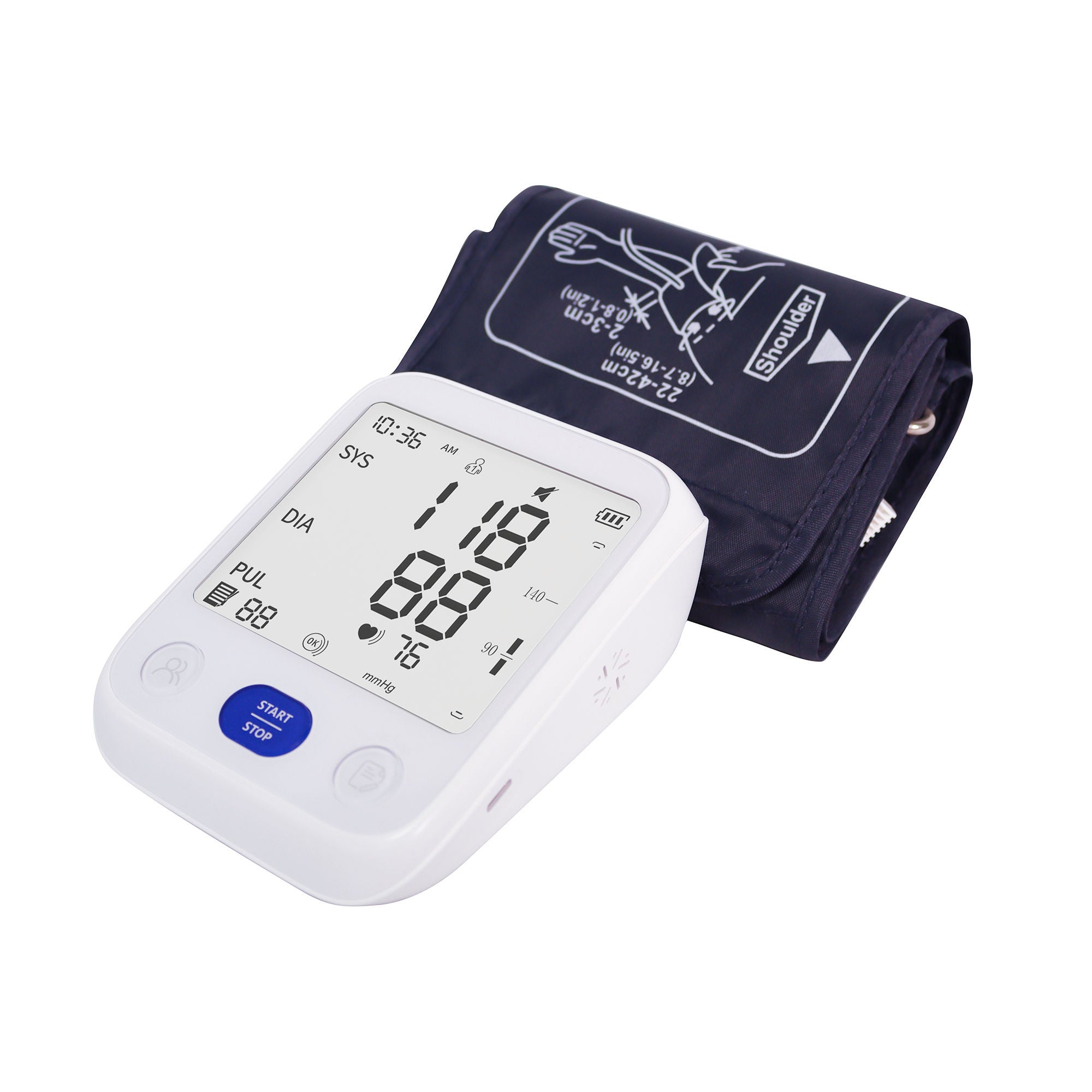Jobar International - JB9399 Home Automatic Digital Blood Pressure Monitor Adult Cuff Arm Talking Model