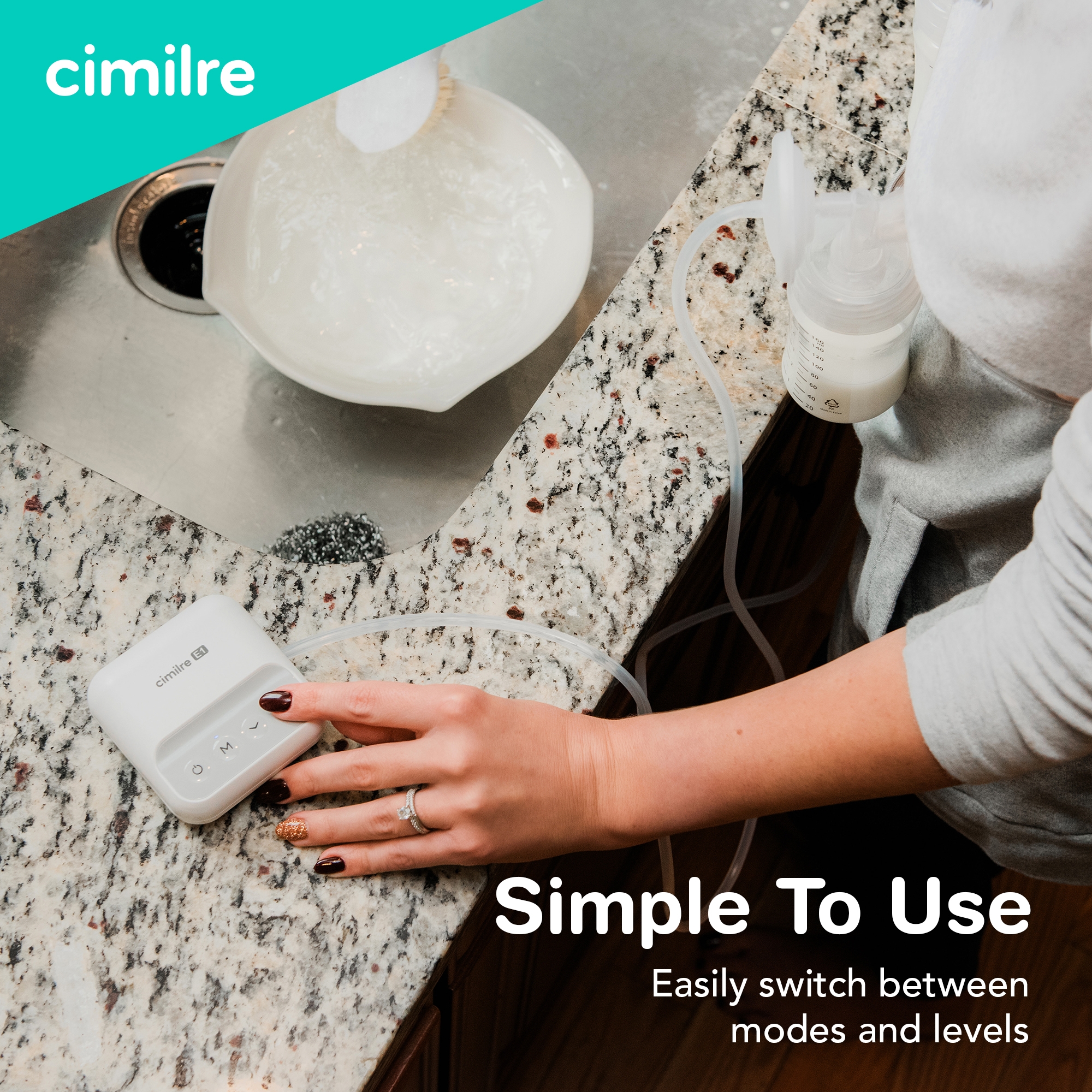 Cimilre E1 Double Electric Breast Pump Kit E1-100-00-00 by Symmetrical Health