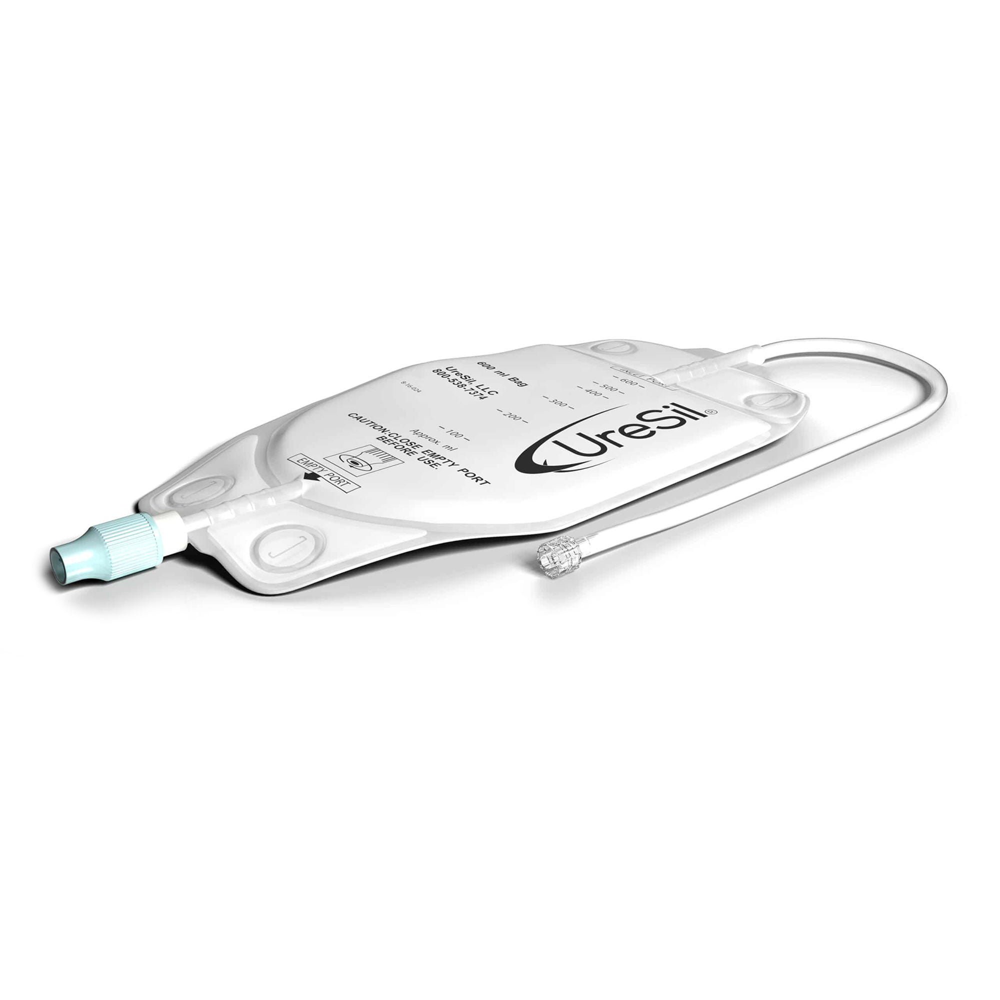 Uresil LLC - TC600 Urinary Leg Bag Uresil™ Drain Valve NonSterile 600 mL Vinyl