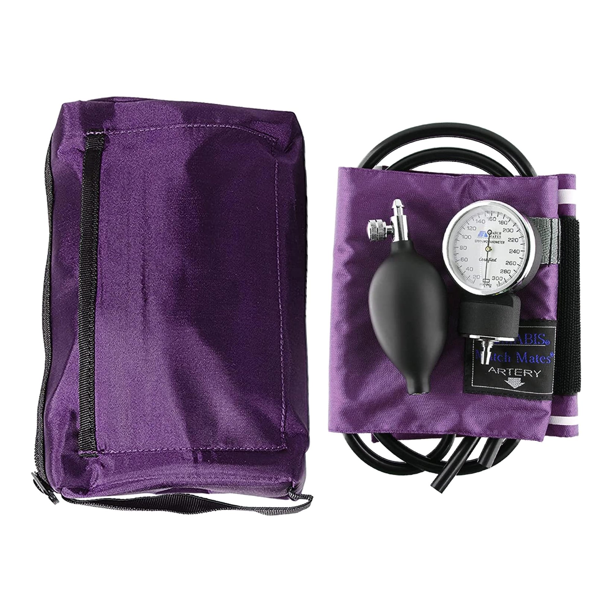 Mabis Healthcare 01-160-201 - Mabis® Match Mates Manual Aneroid Sphygmomanometer with Cuff, Purple - 1/Each