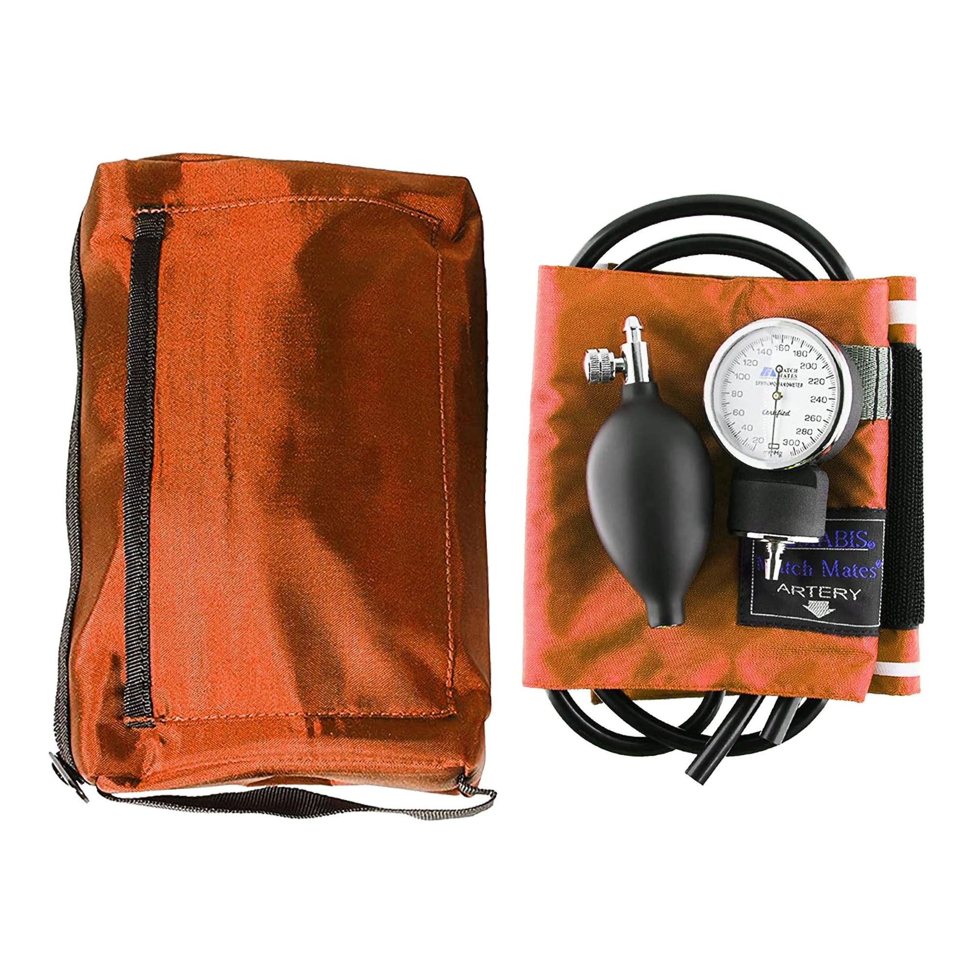 Mabis Healthcare - 01-360-051 Reusable Aneroid / Stethoscope Set MatchMates Dual Head Sprague Stethoscope Palm Aneroid