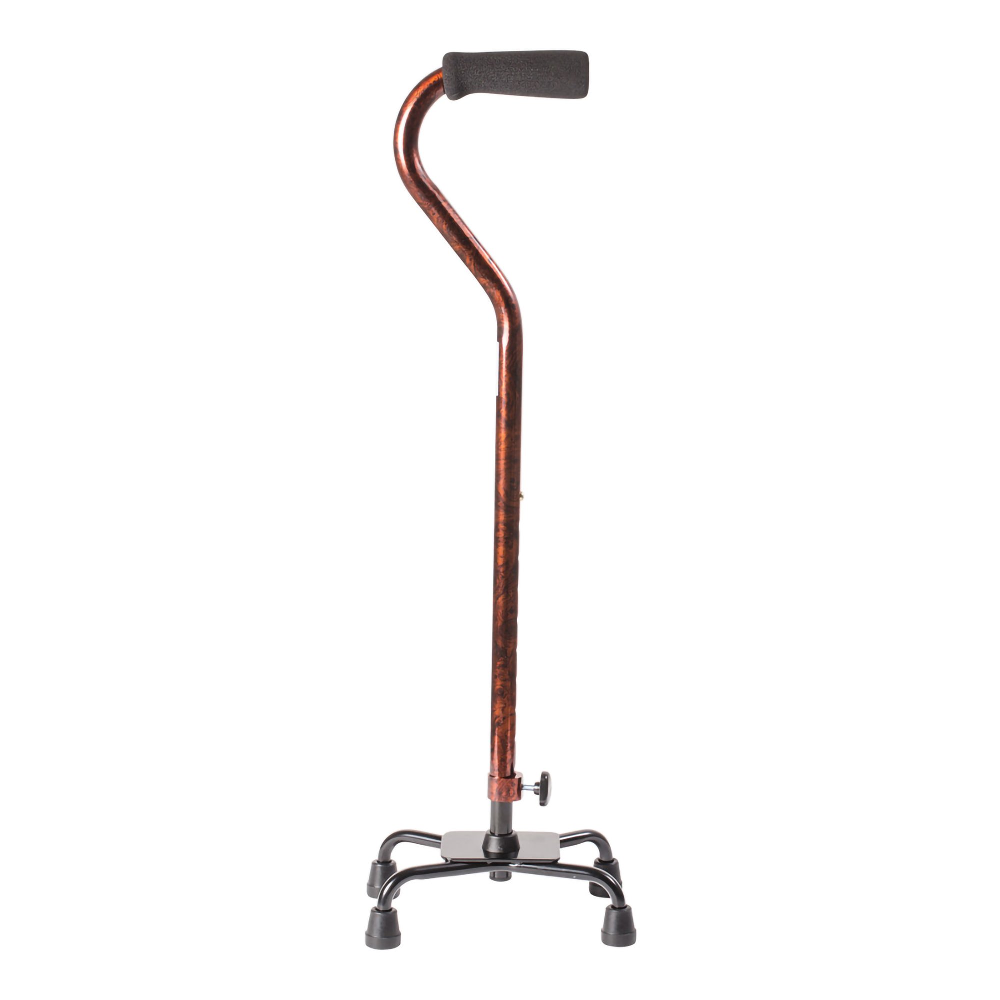 Mabis Healthcare 502-1333-9914 - DMI® Adjustable Quad Cane, Copper Swirl - 1/Each