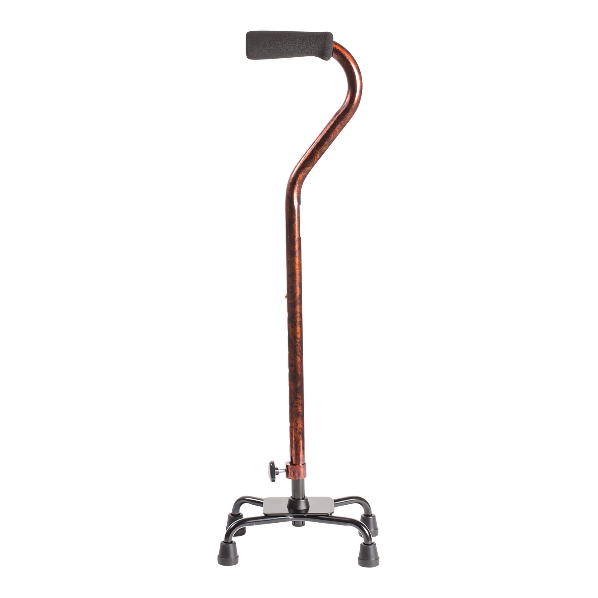 Mabis Healthcare 502-1333-9914 - DMI® Adjustable Quad Cane, Copper Swirl - 1/Each