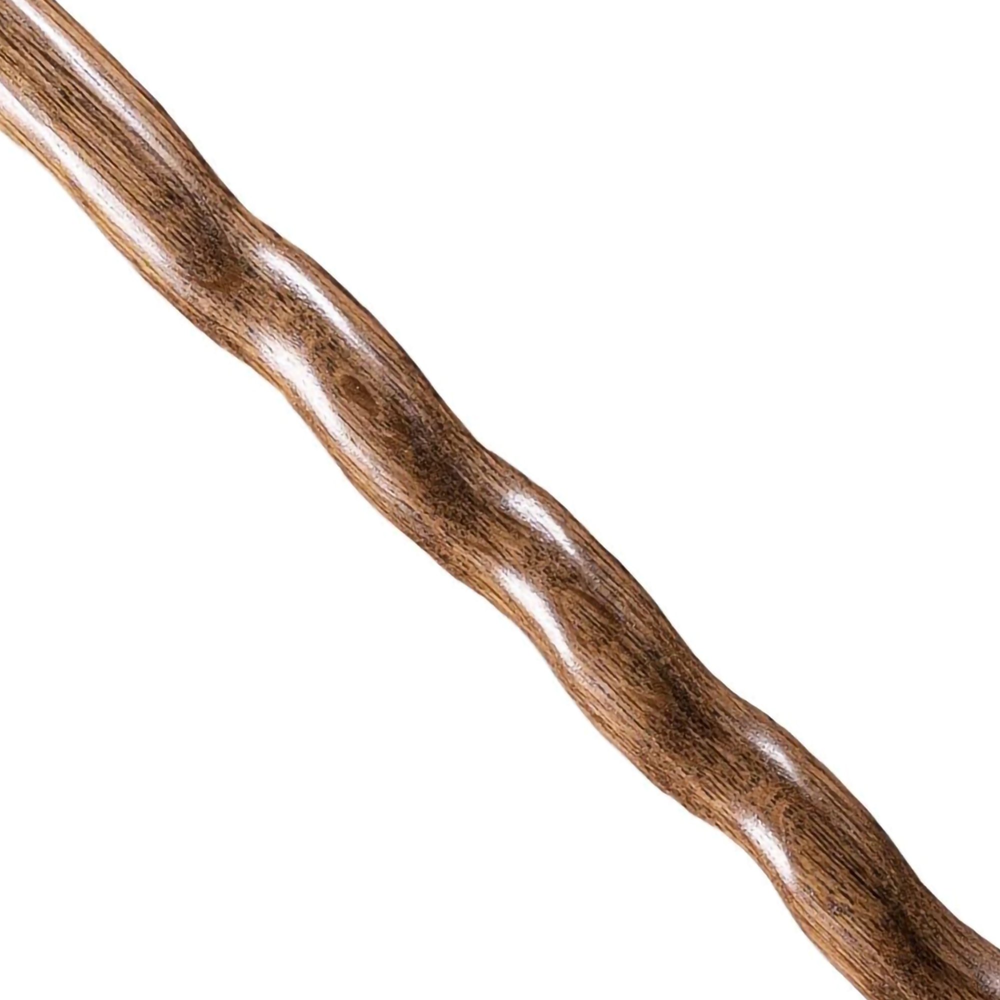 Mabis Healthcare 502-3000-0246 - Brazos™ Twisted Oak Traditional Handcrafted Walking Cane, 37-Inch - 1/Each