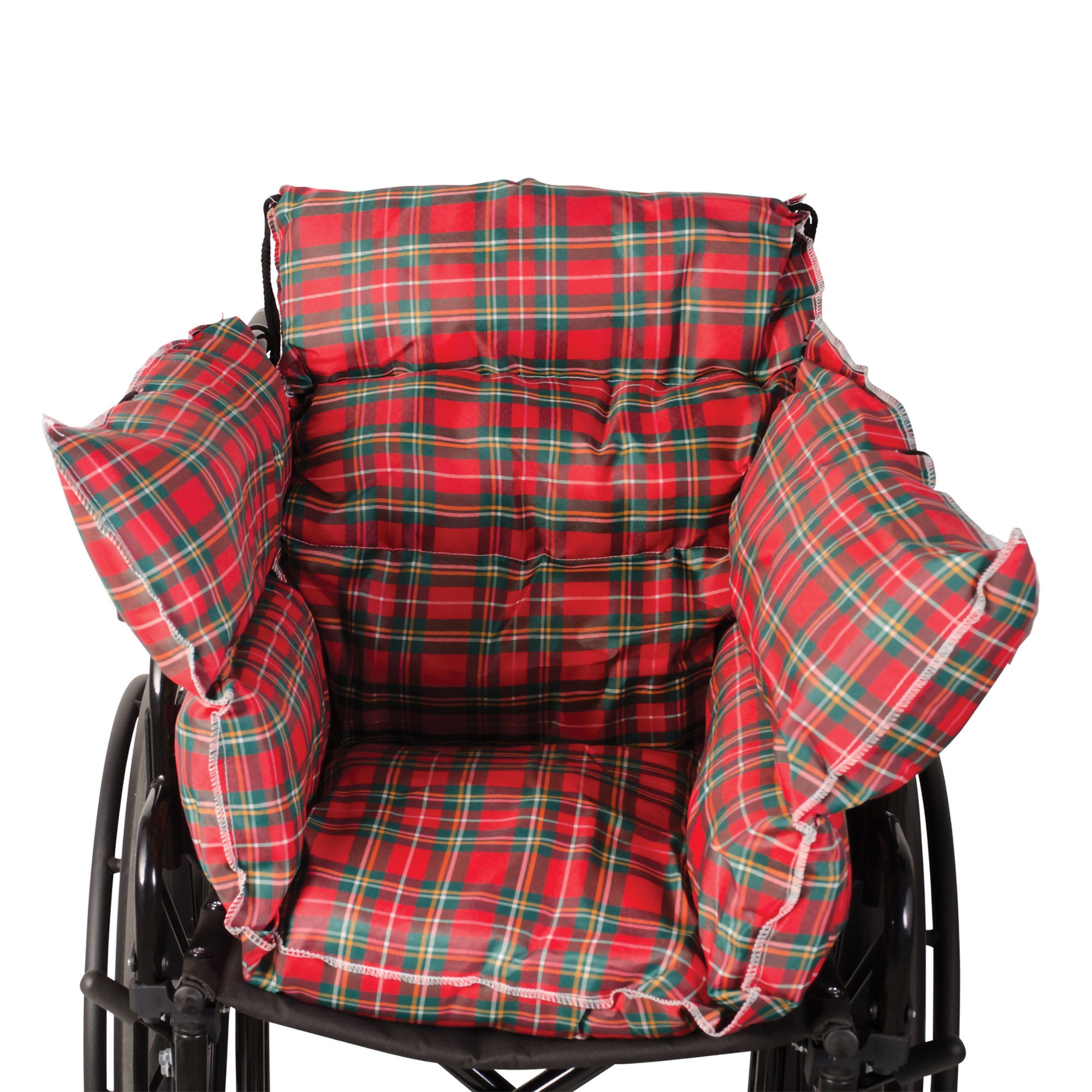Mabis Healthcare 513-7608-9910 - DMI® Comfort Wheelchair Cushion, Plaid - 1/Each