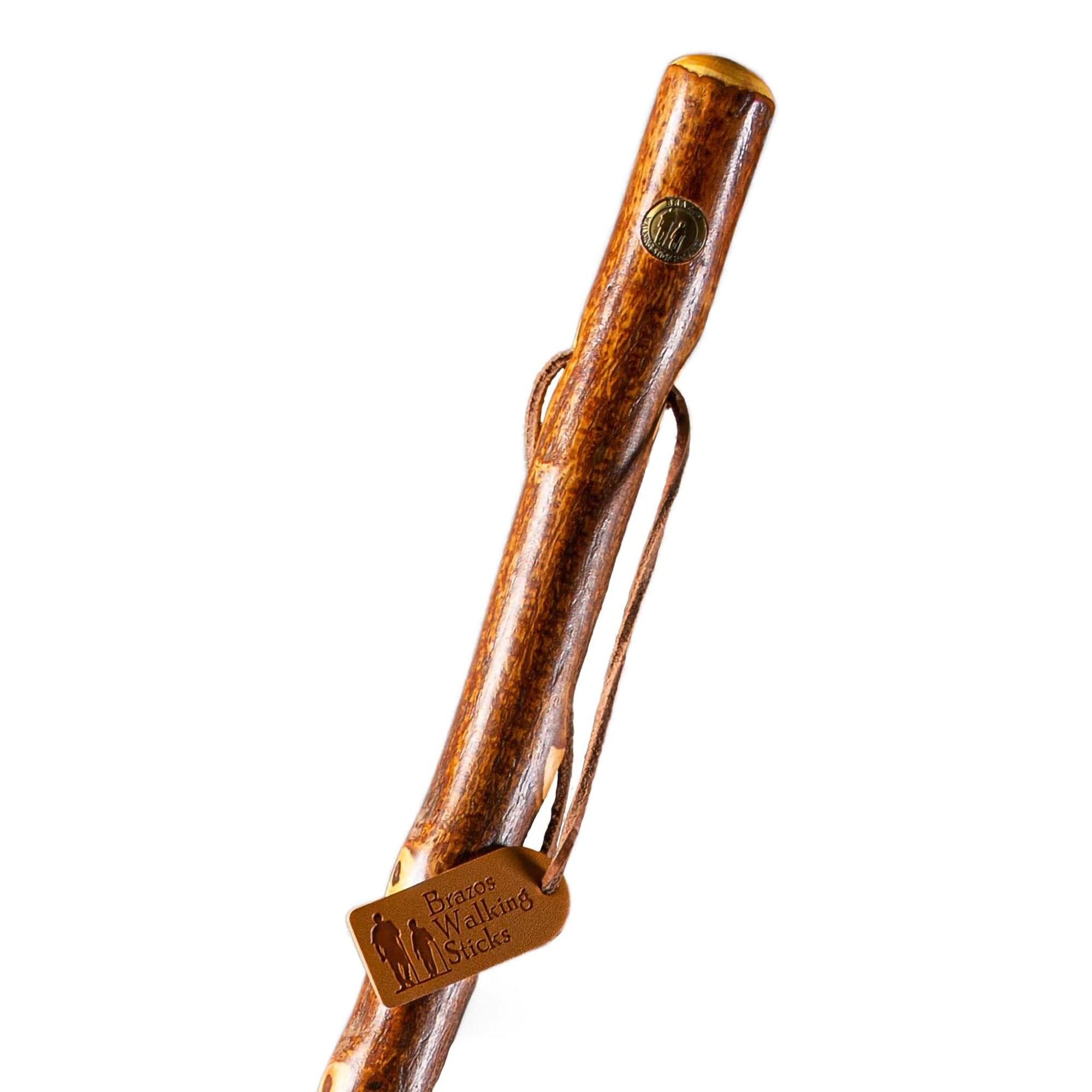 Mabis Healthcare 602-3000-1137 - Brazos™ Hawthorn Rustic Walking Stick, 58-Inch Height - 1/Each
